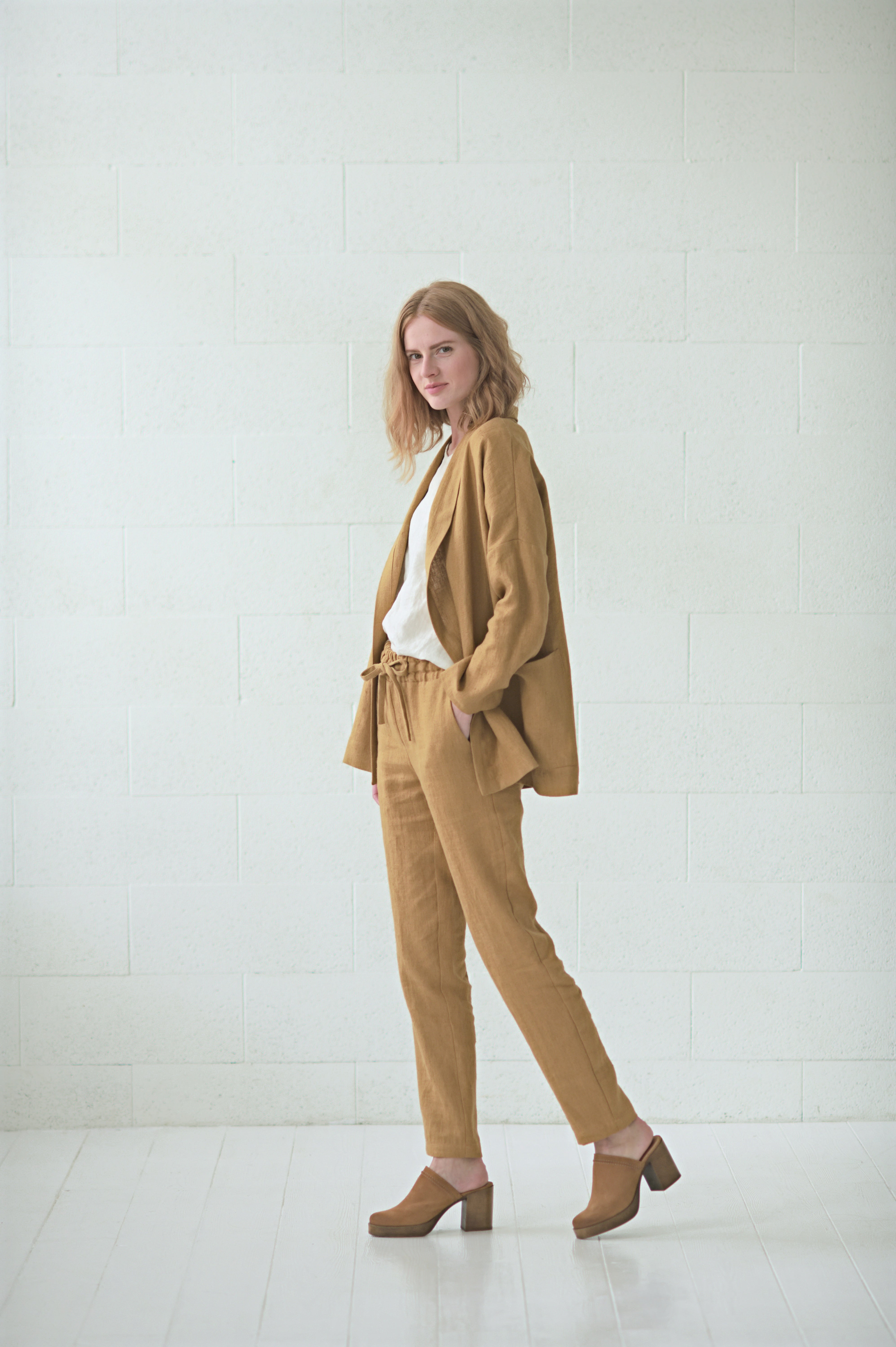 Classic Linen Jacket in Heavy Linen Epic Linen