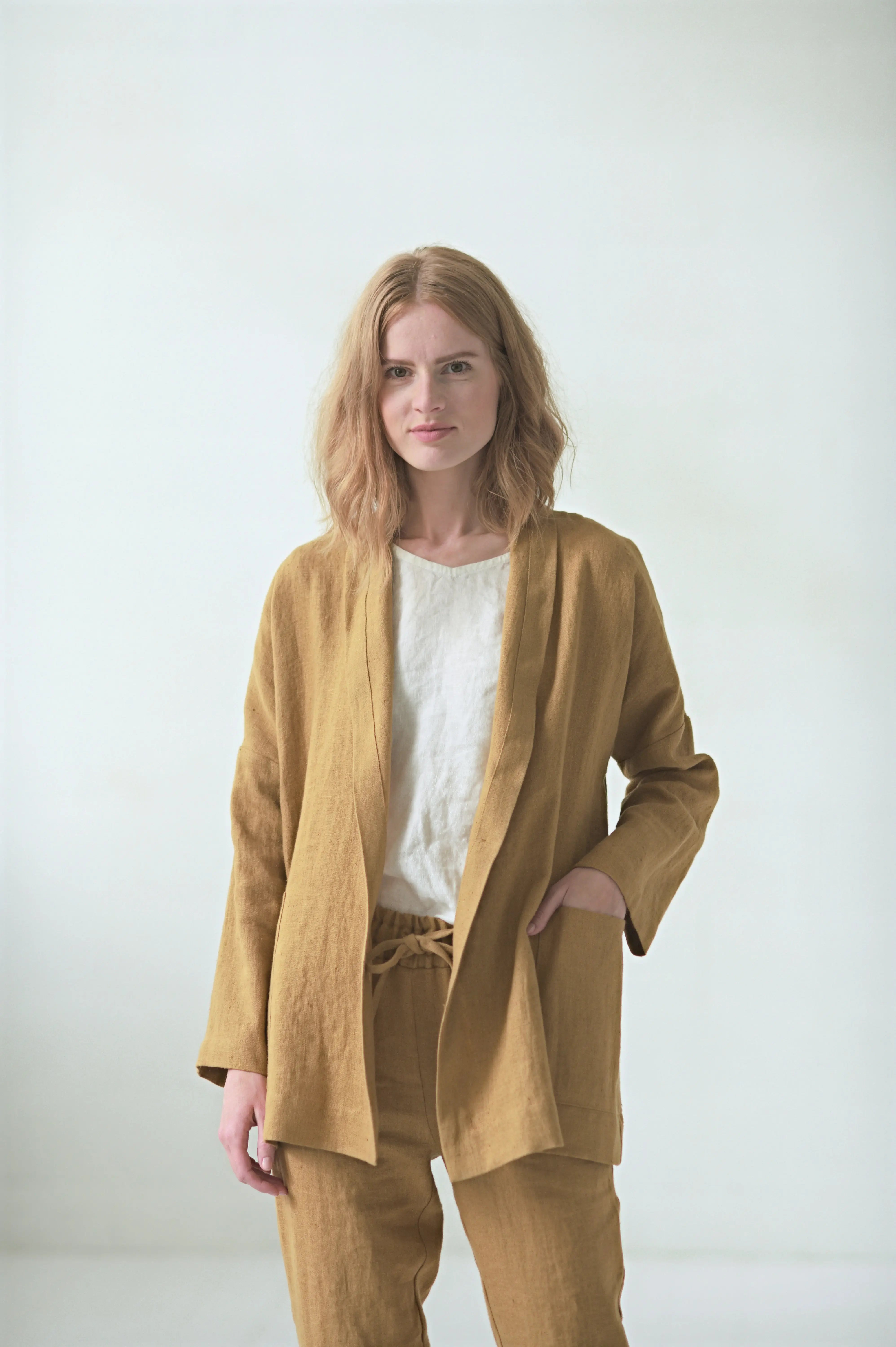 Classic Linen Jacket in Heavy Linen Epic Linen