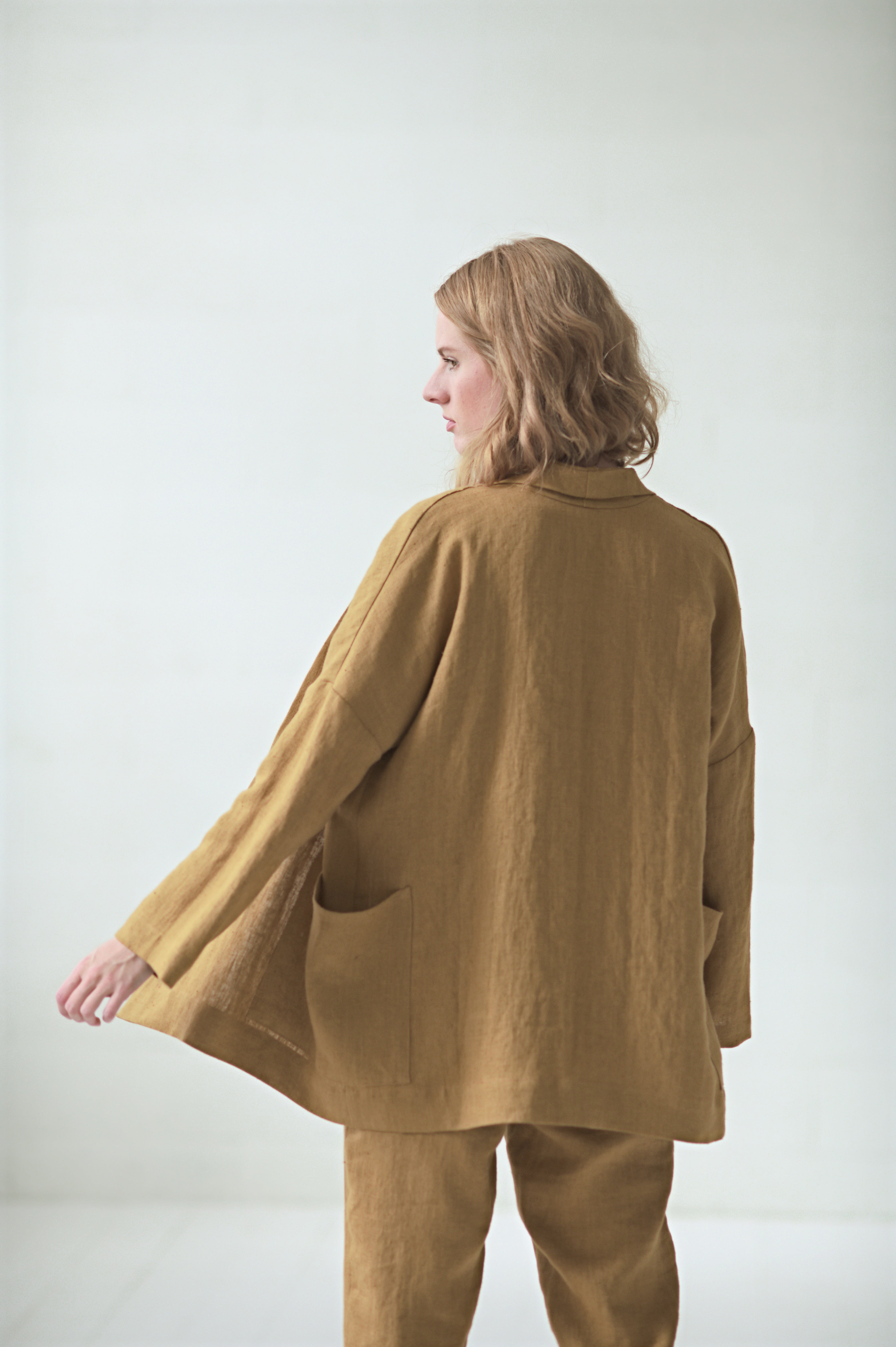 Classic Linen Jacket in Heavy Linen Epic Linen