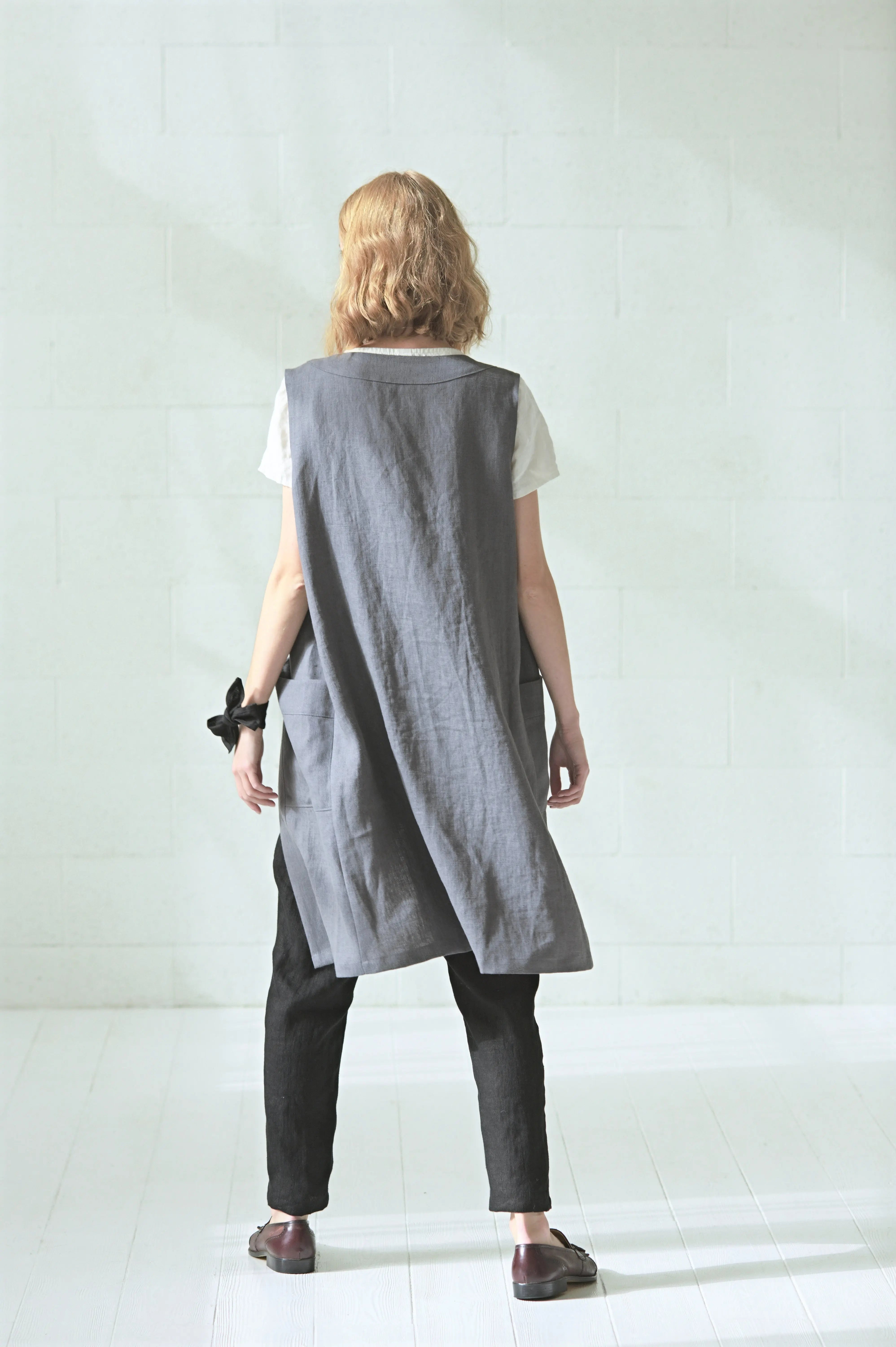 Heavy Linen Cardigan Vest Epic Linen