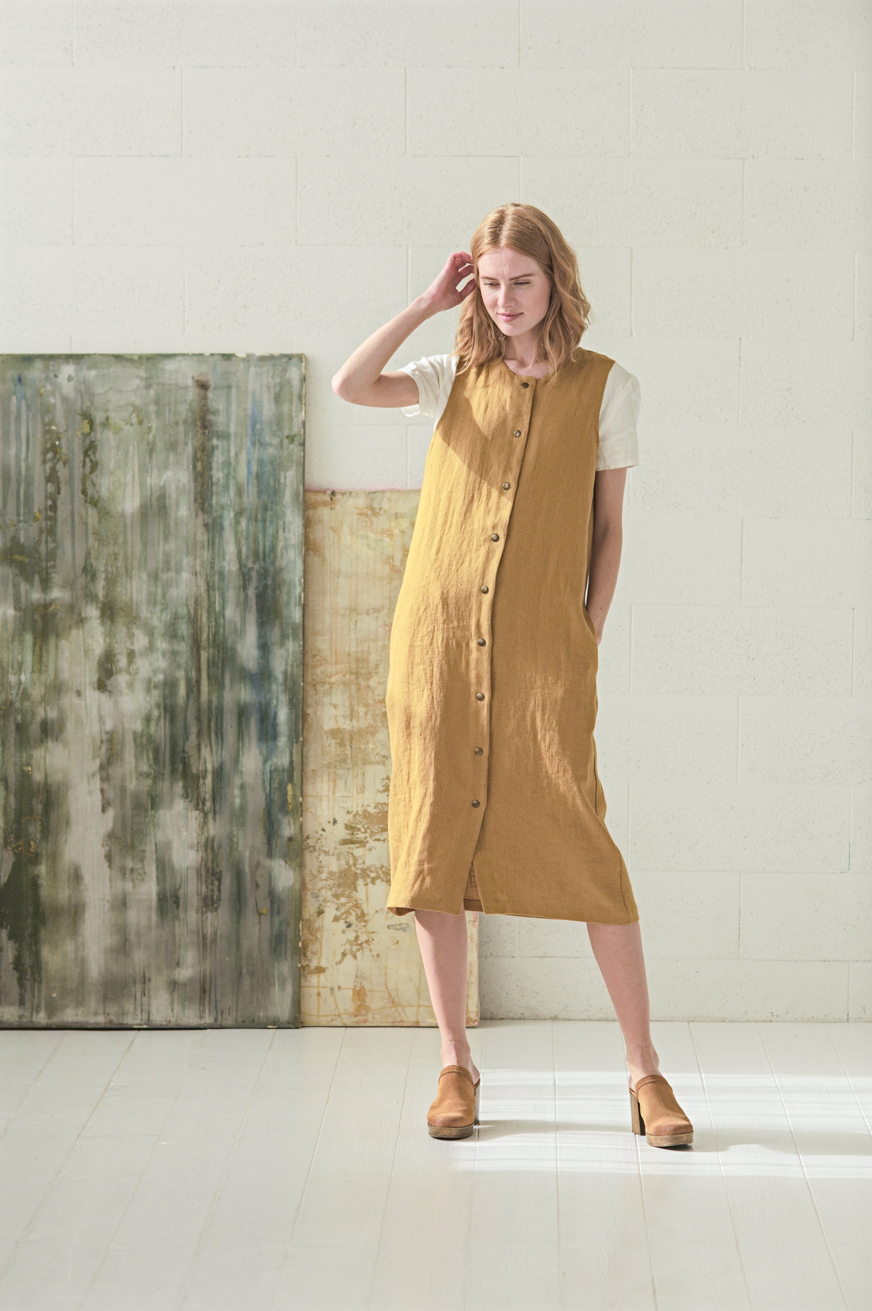 Linen Vest Dress Epic Linen