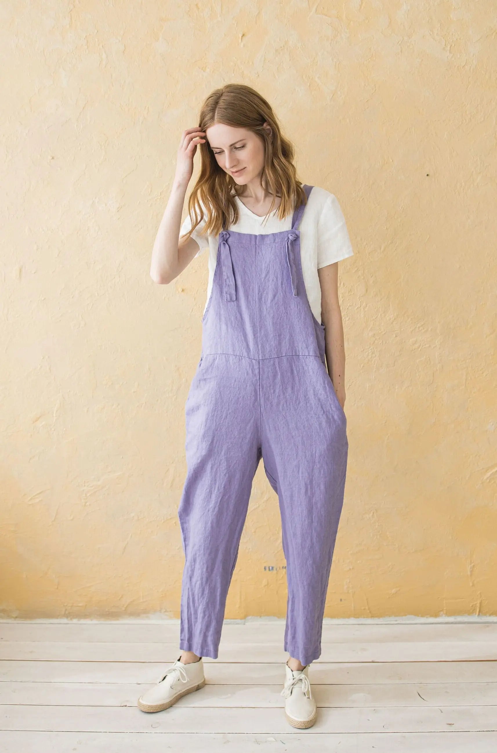 Loose Linen Jumpsuit with Adjustable Straps Epic Linen
