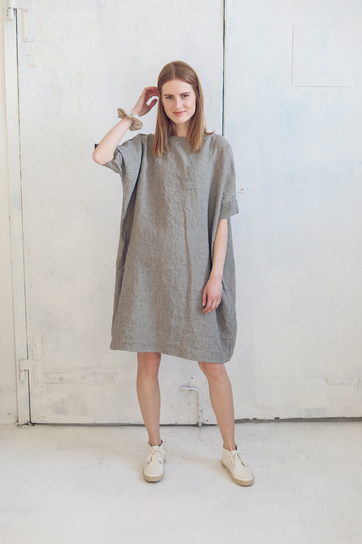 Oversize Linen Dress Drop Shoulder Epic Linen