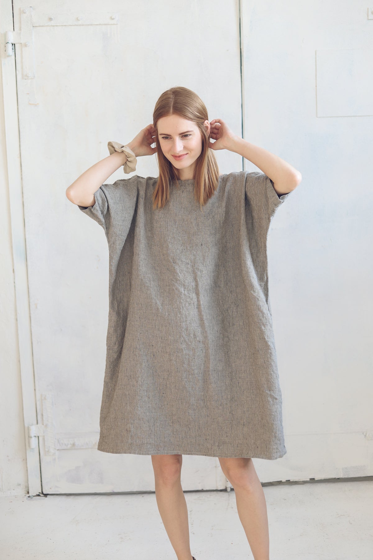 Oversize Linen Dress Drop Shoulder Epic Linen