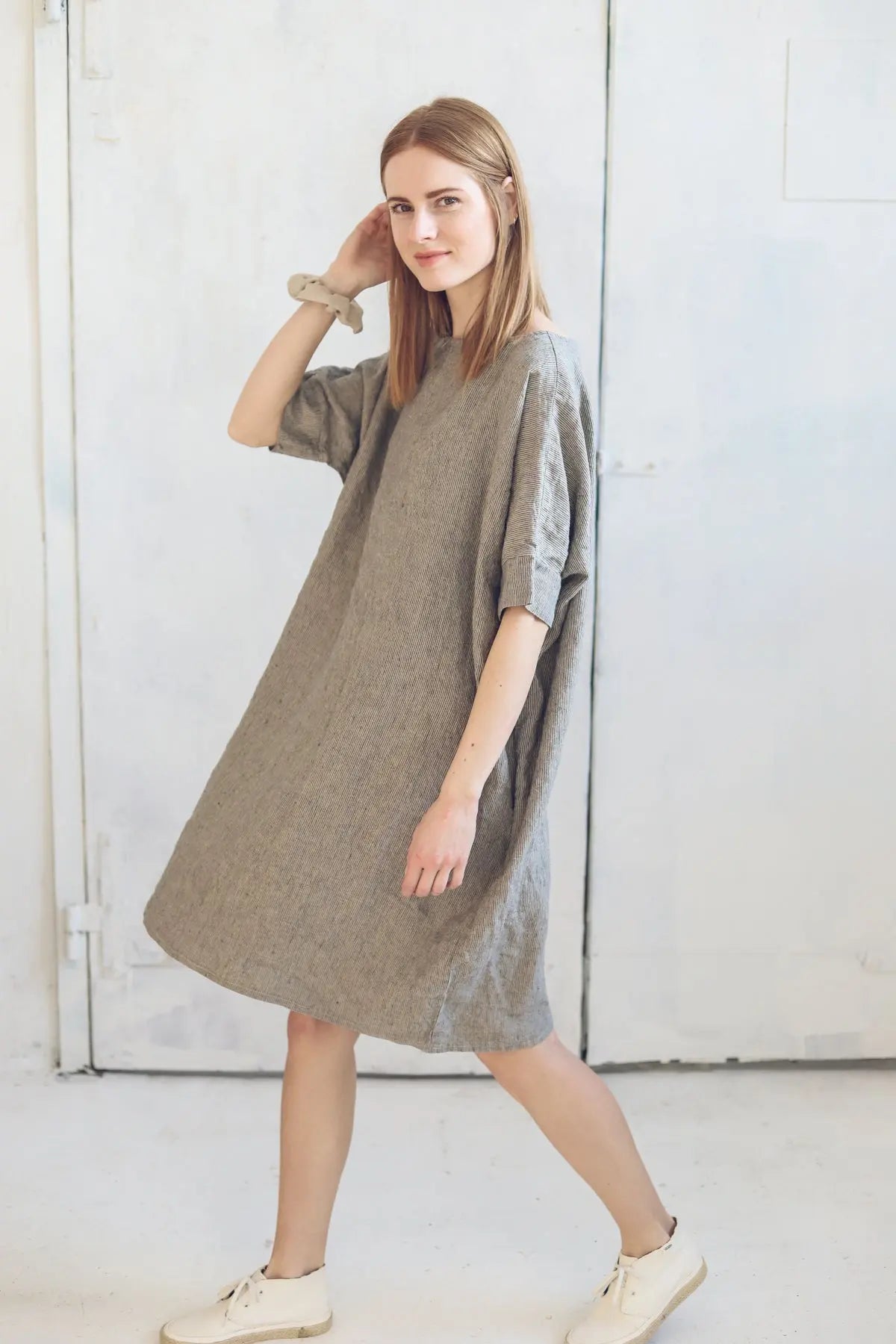 Oversize Linen Dress Drop Shoulder Epic Linen