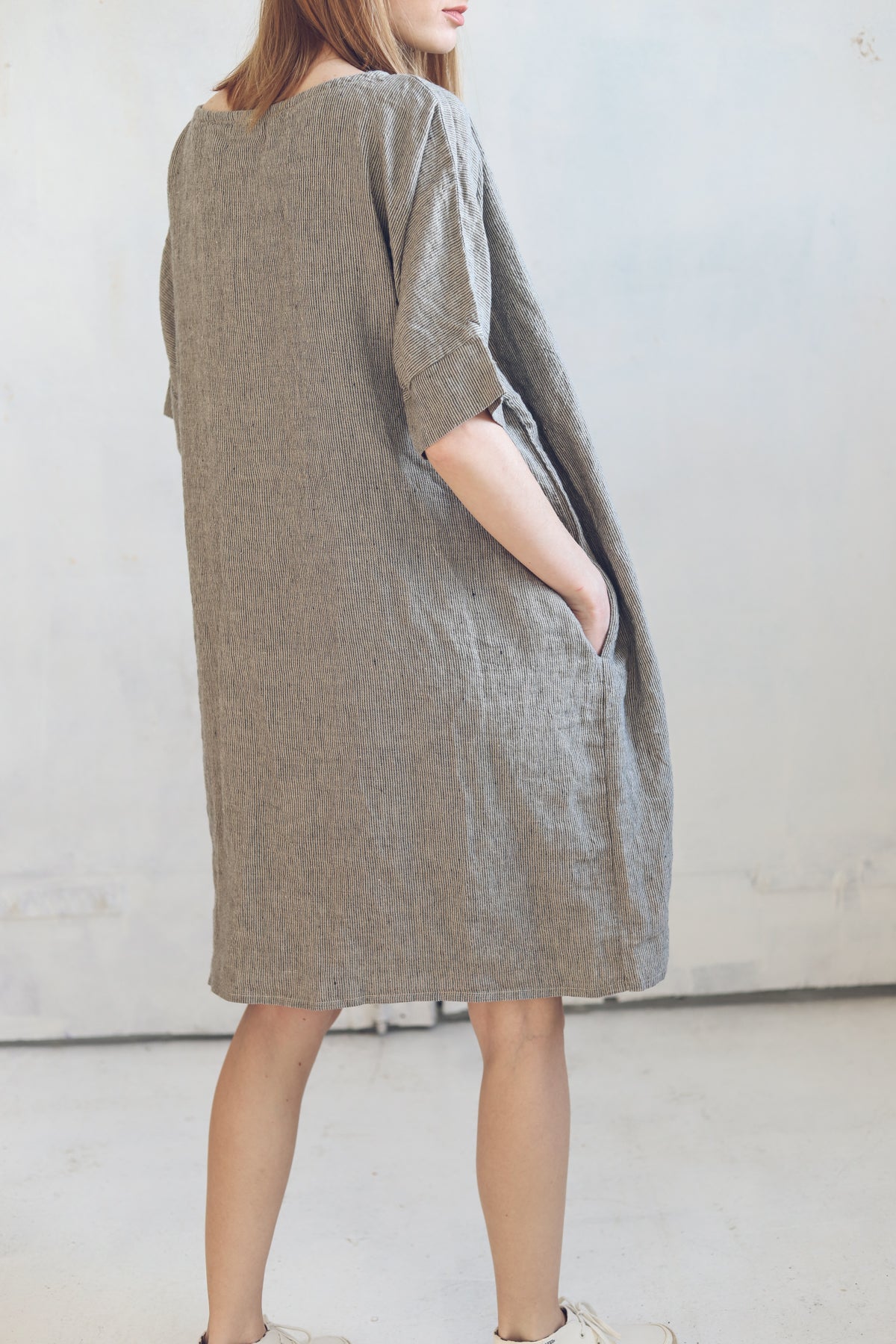 Oversize Linen Dress Drop Shoulder Epic Linen