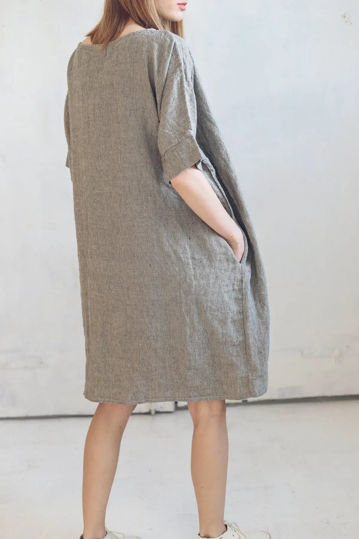 Oversize Linen Dress Drop Shoulder Epic Linen