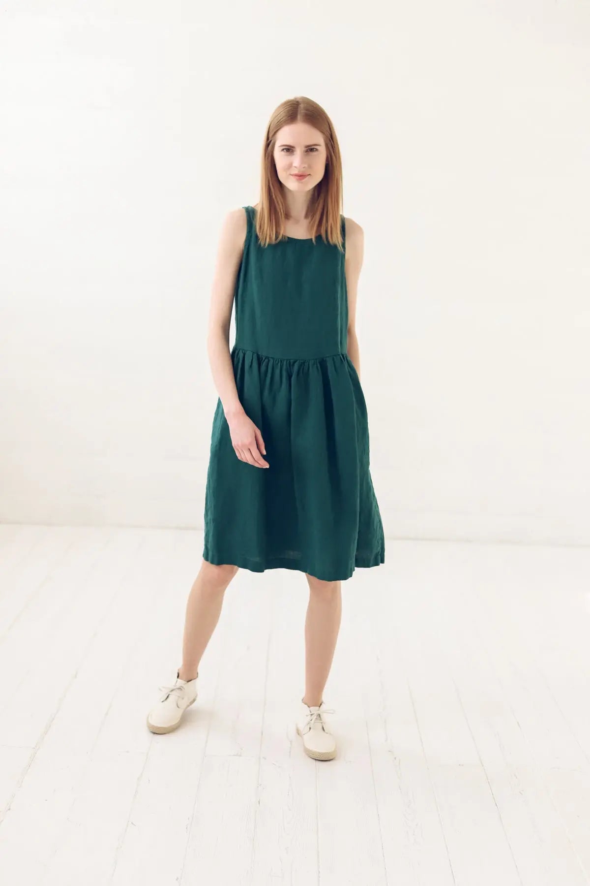 Linen Dress with Pockets Epic Linen
