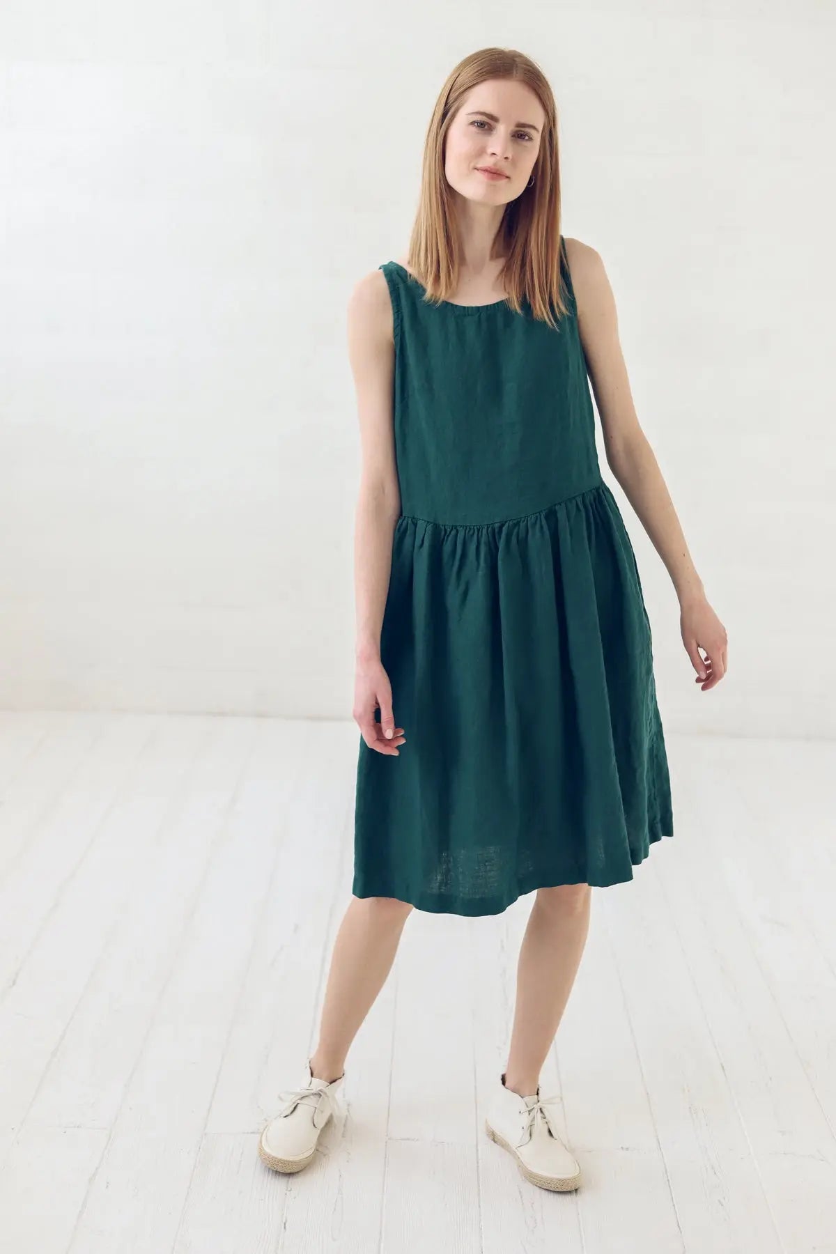 Linen Dress with Pockets Epic Linen