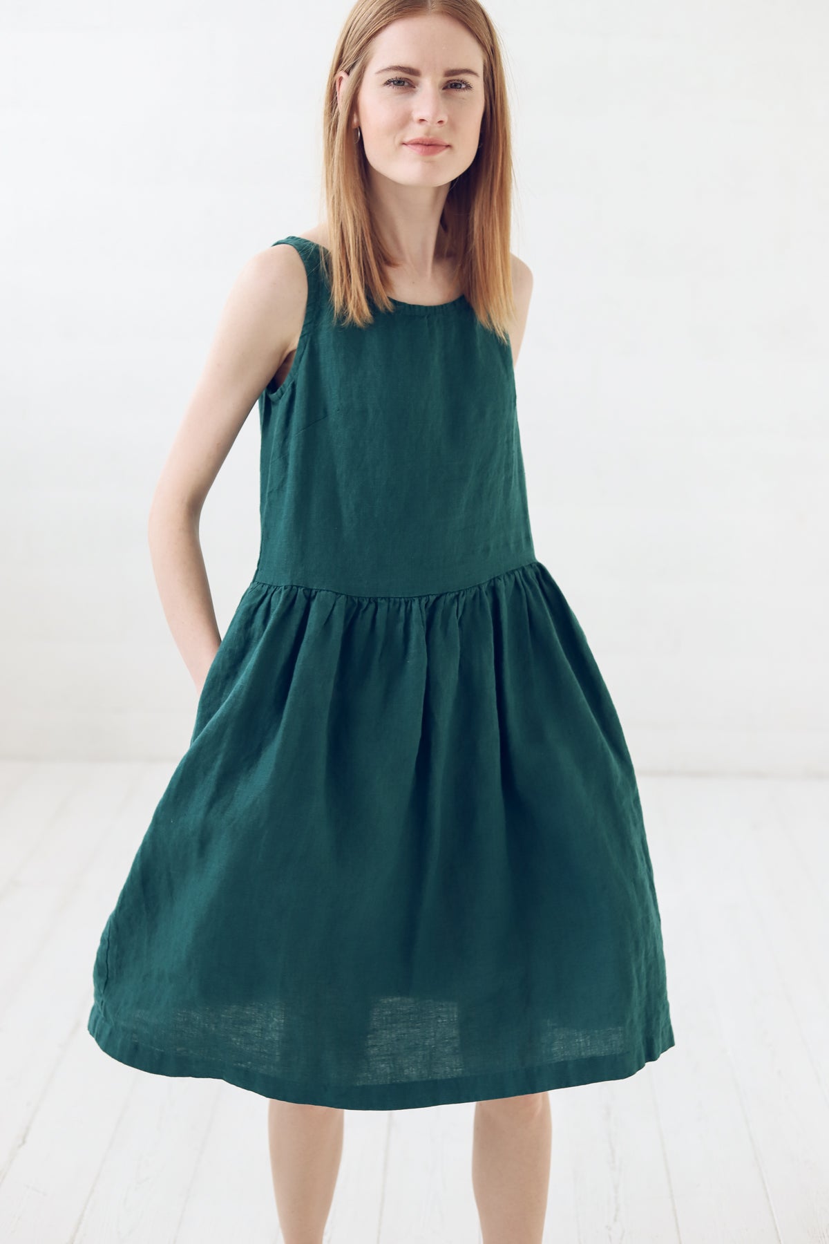 Summer Linen Dress with Pockets Epic Linen