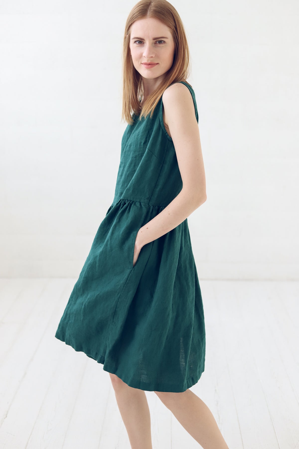 Summer Linen Dress with Pockets Epic Linen