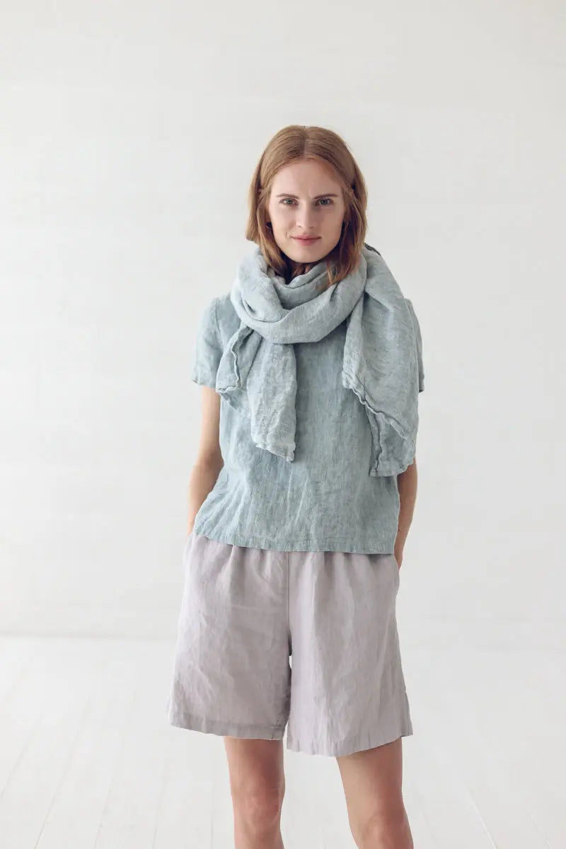 Soft Light Linen Scarf Epic Linen