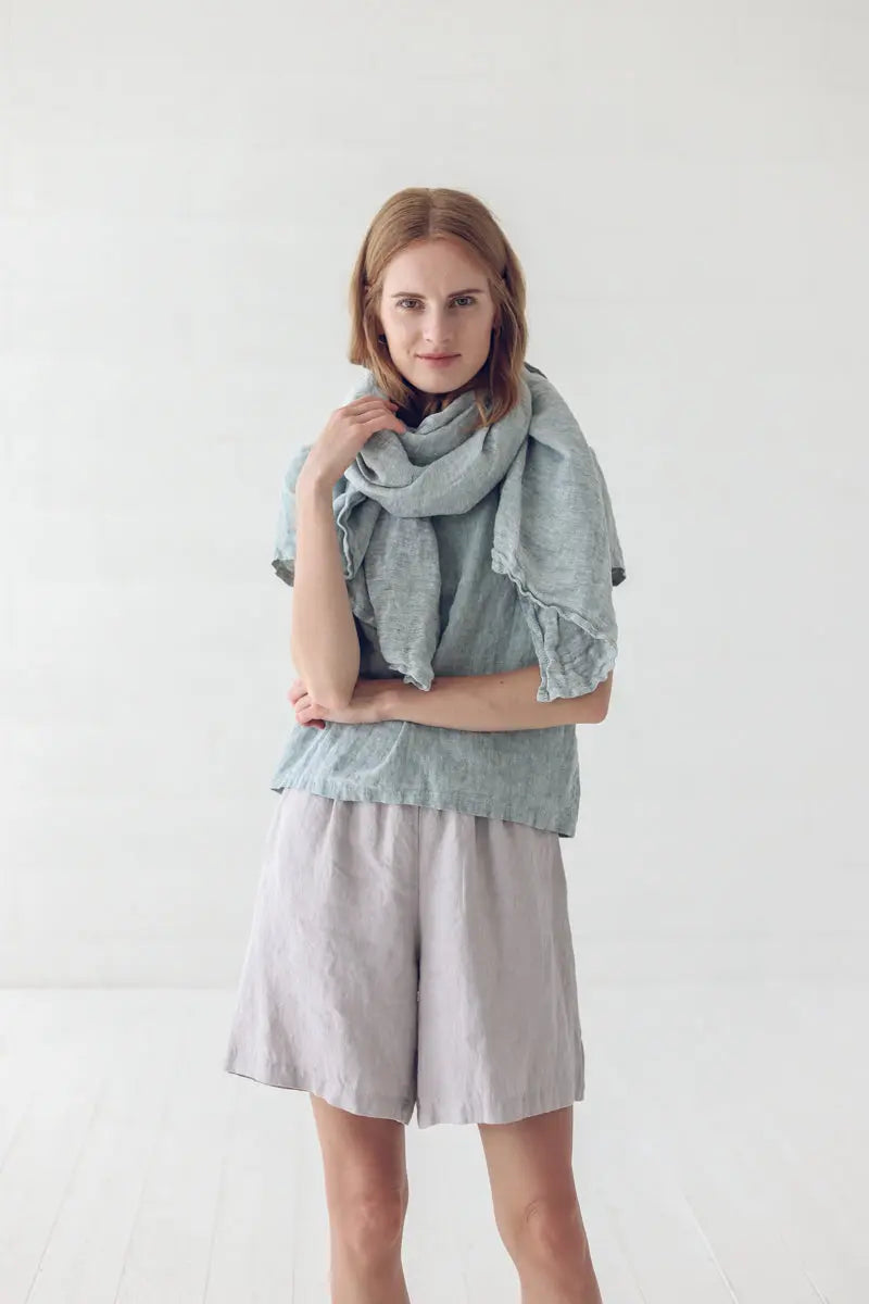 Soft Light Linen Scarf Epic Linen