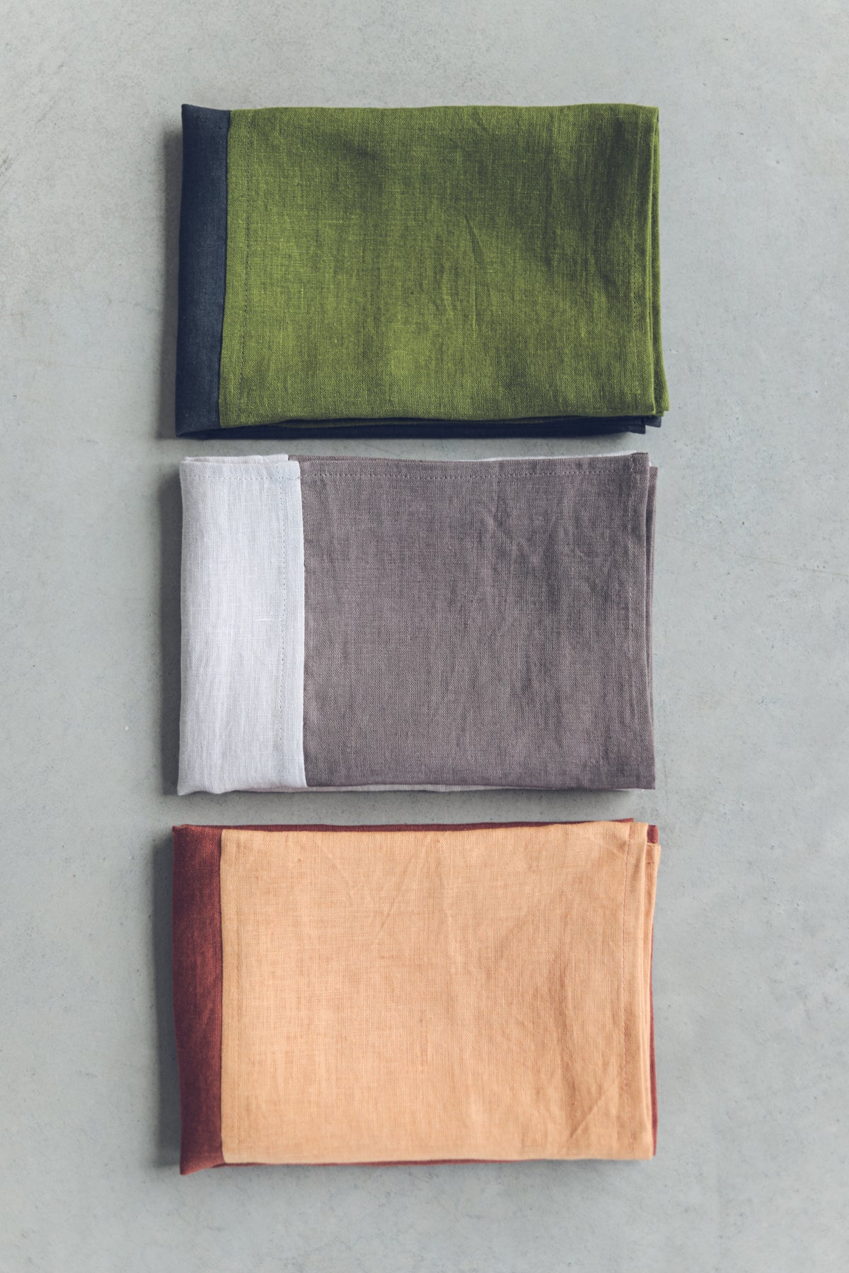 100% Pure Linen Colorful Kitchen Tea Towels x 3 Epic Linen