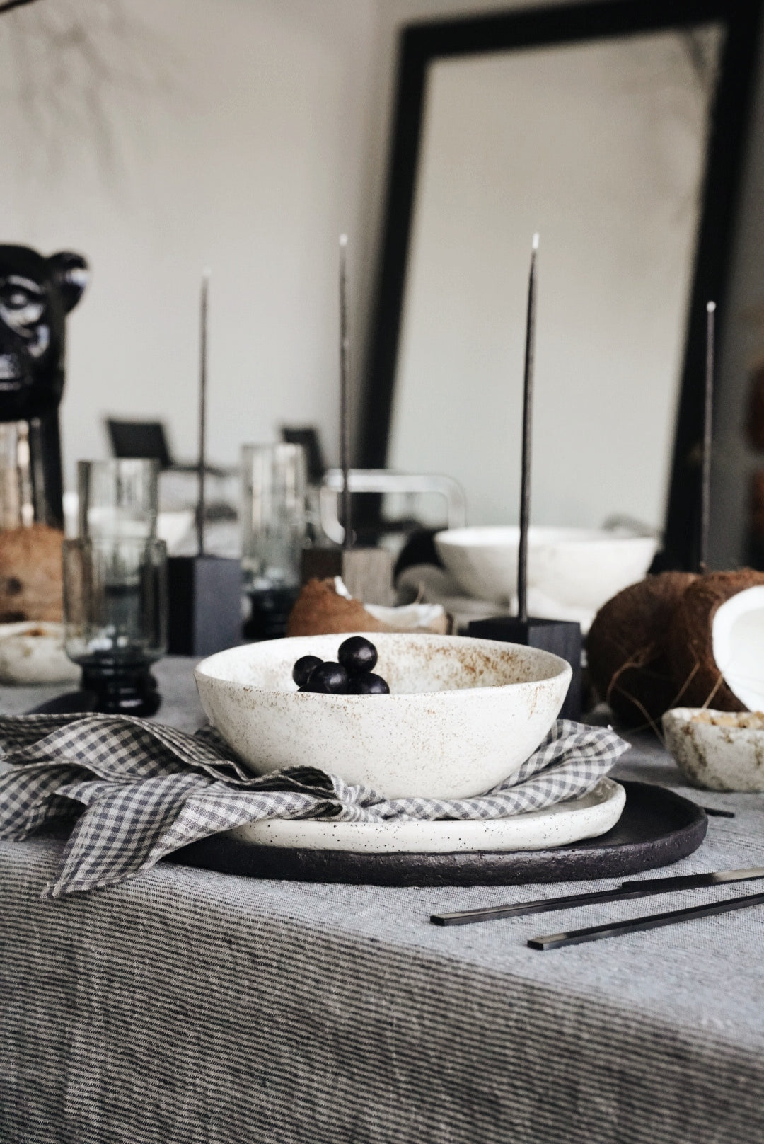 Natural Linen Table Napkins in Pattern Set of 2 Epic Linen