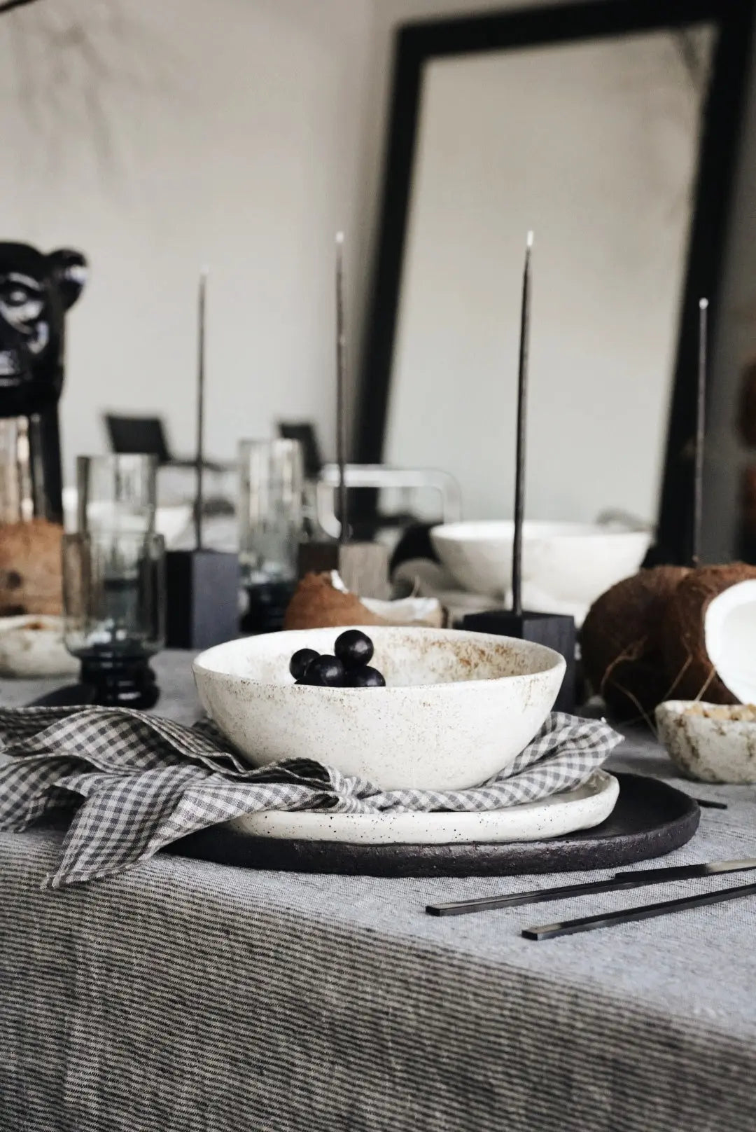 Natural Linen Table Napkins in Pattern Set of 2 Epic Linen