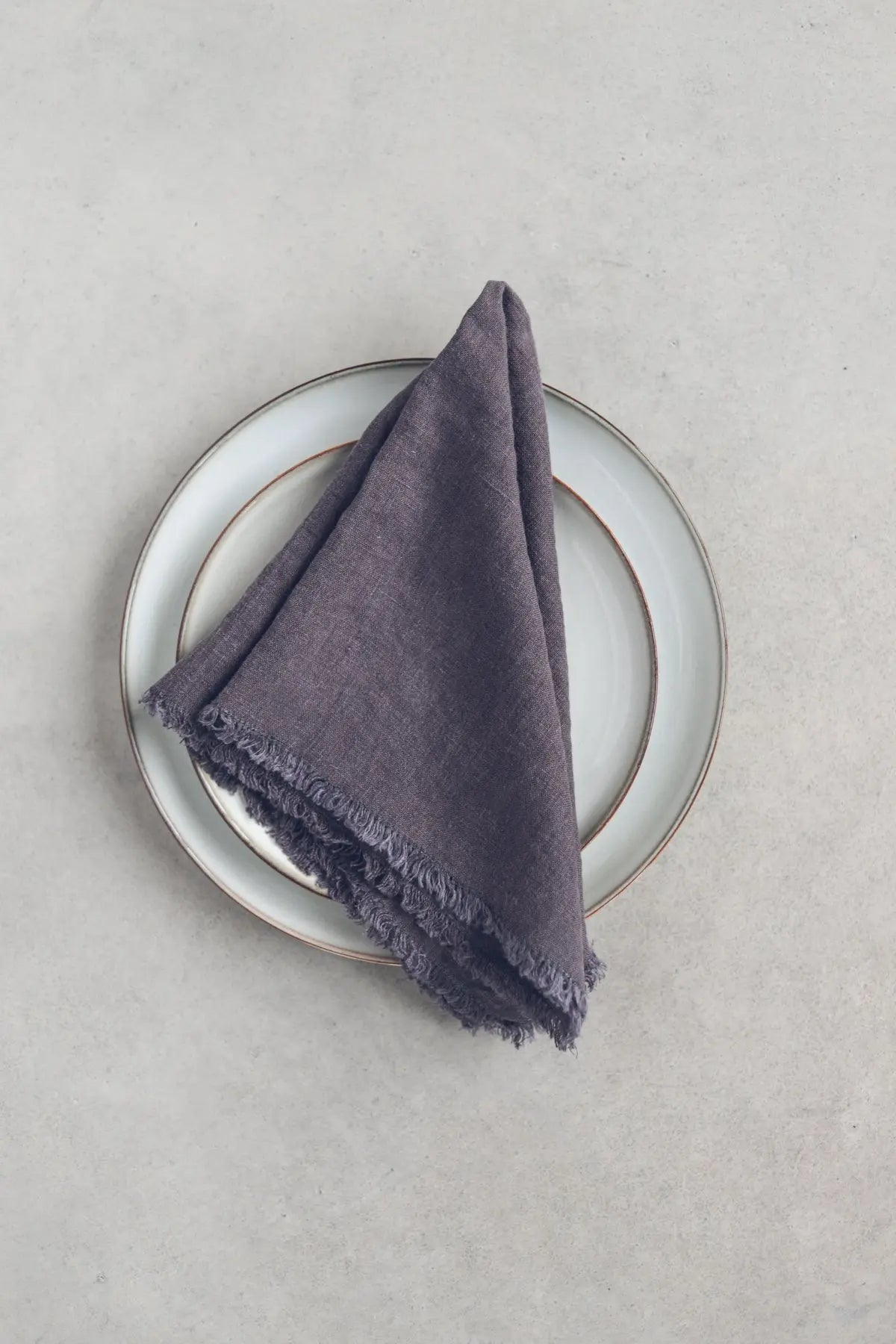 Natural Linen Fringes Table Napkins Epic Linen