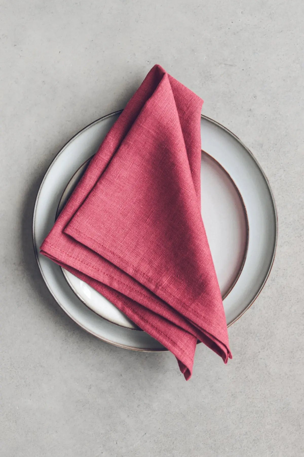 Natural Linen Fringes Table Napkins Set of 2 Epic Linen