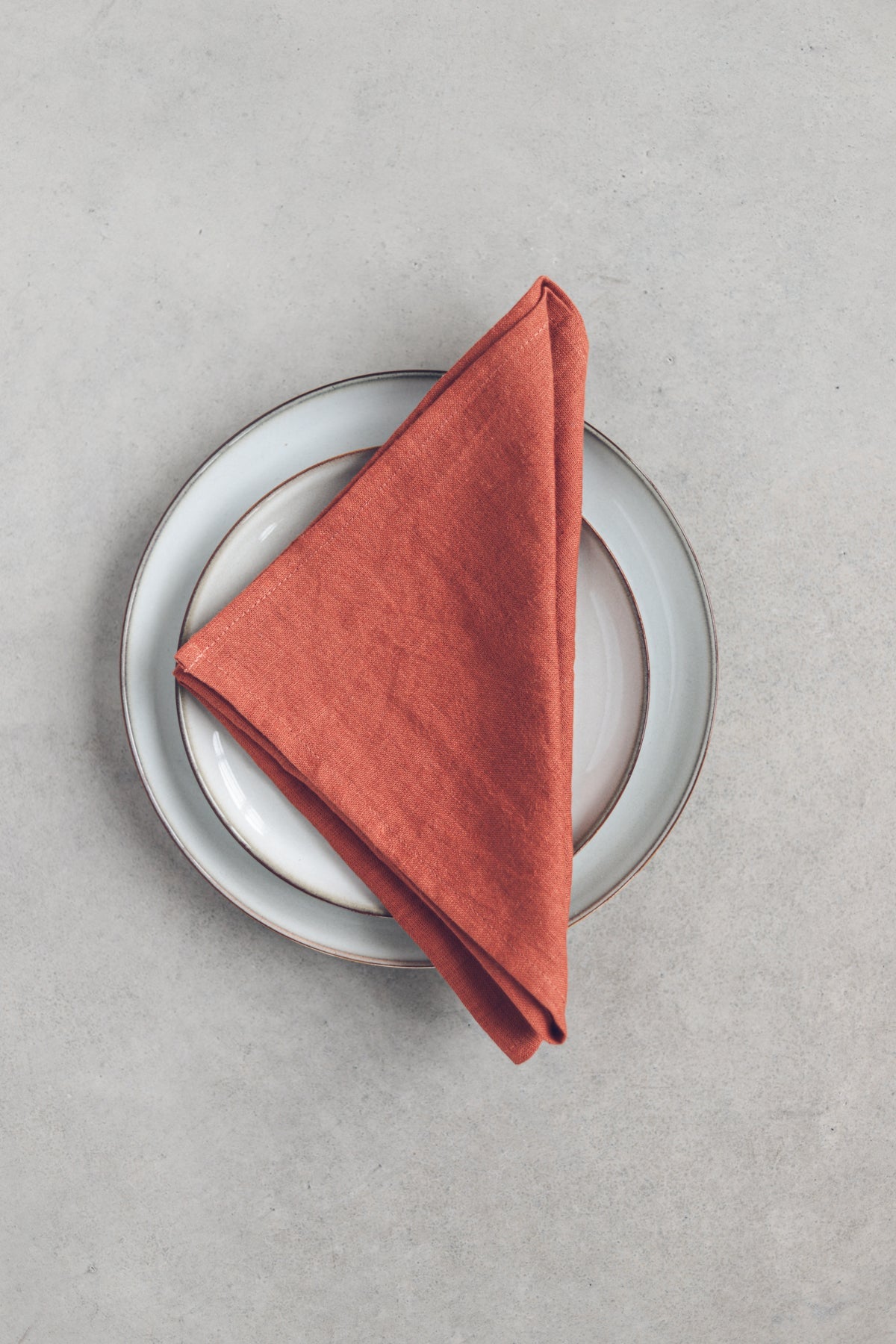 Natural Linen Table Napkins in Bright Colors Set of 2 Epic Linen, rust