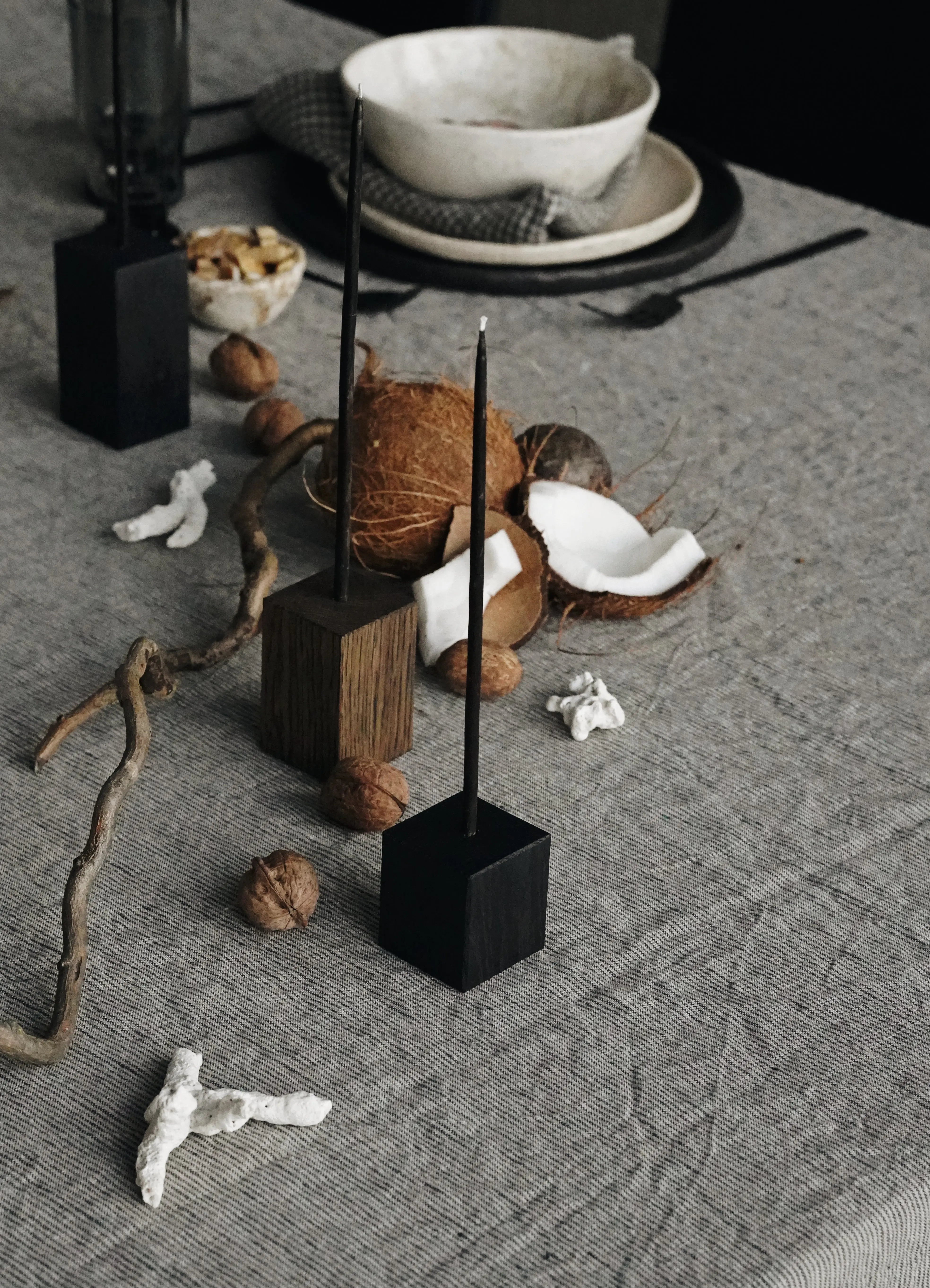 Natural Black Stripes Linen Tablecloth Epic Linen