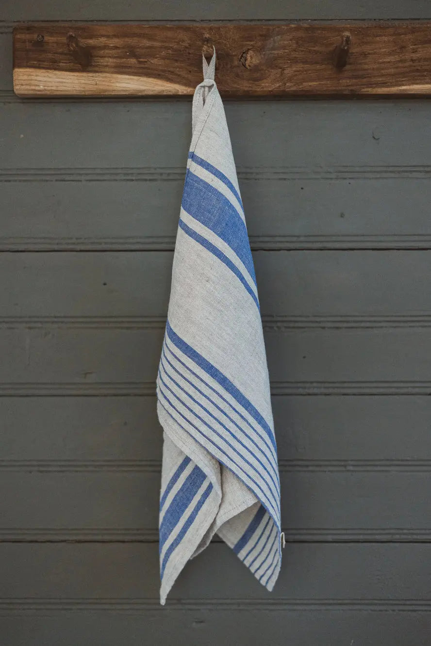 Linen Kitchen Towels – Pack of 4 Tea Towels in Assorted Stripe Colors Epic Linen