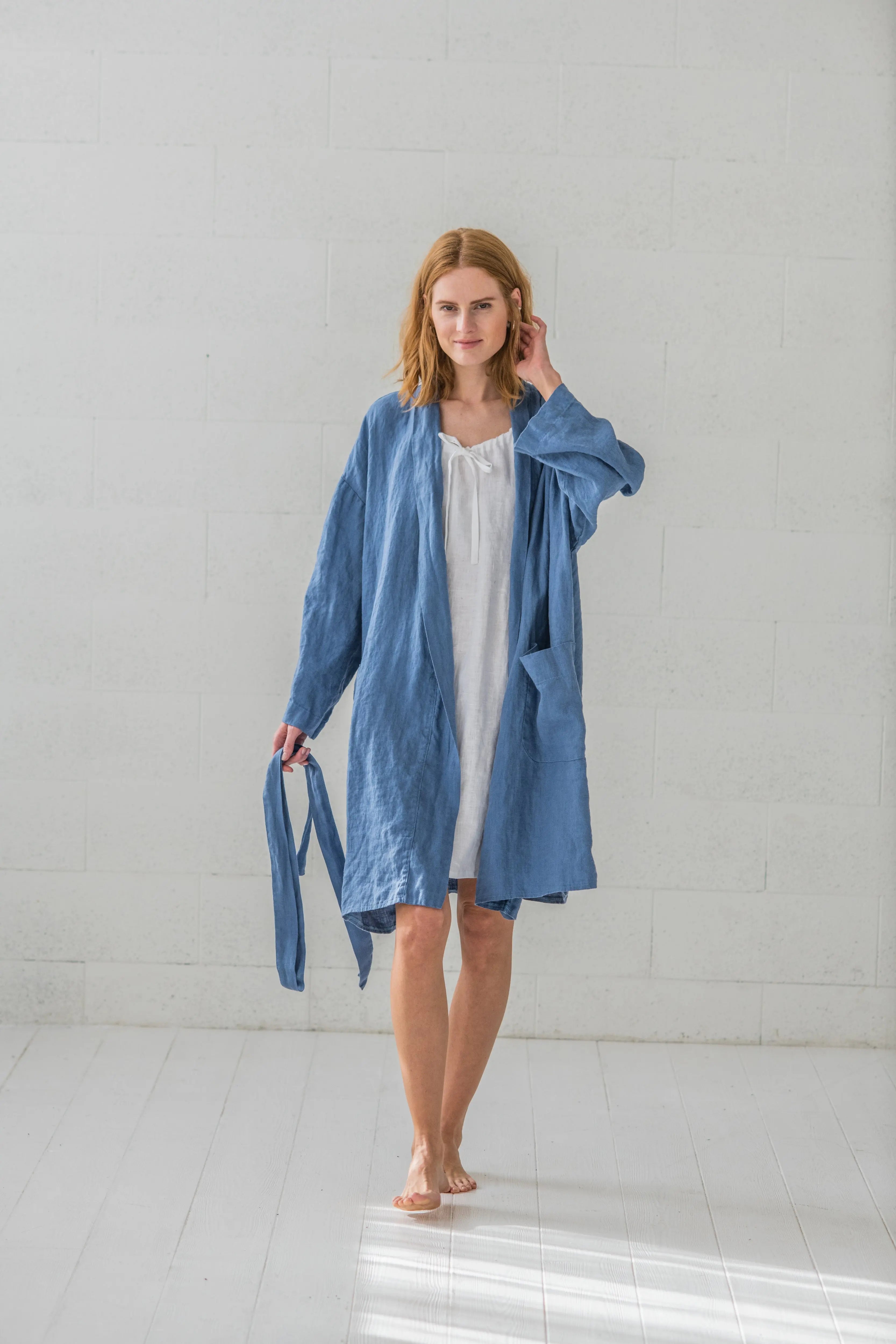 Women's Linen Bathrobe - Epic Linen conscious fashion