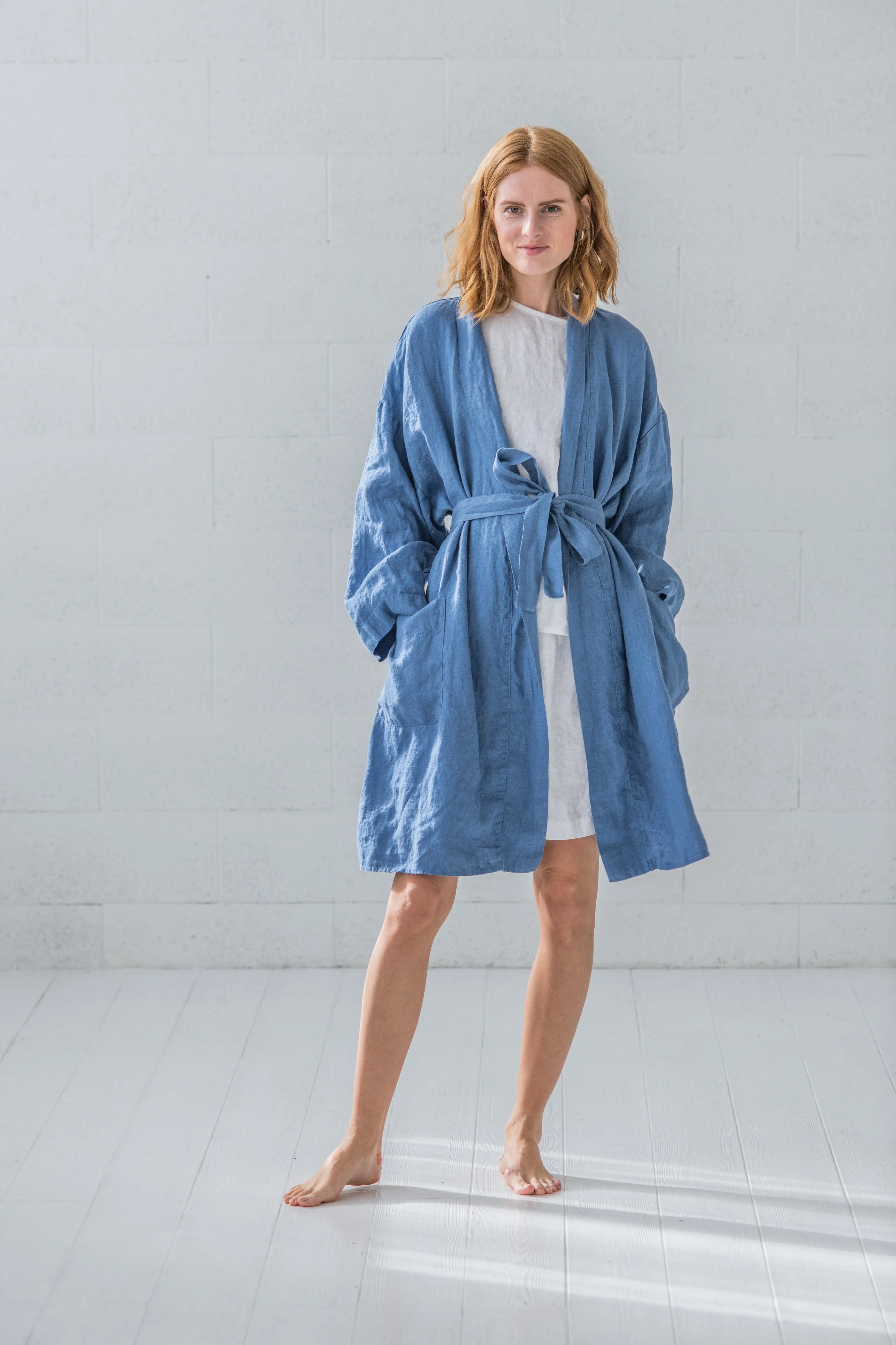 Women's Linen Bathrobe - Epic Linen conscious fashion