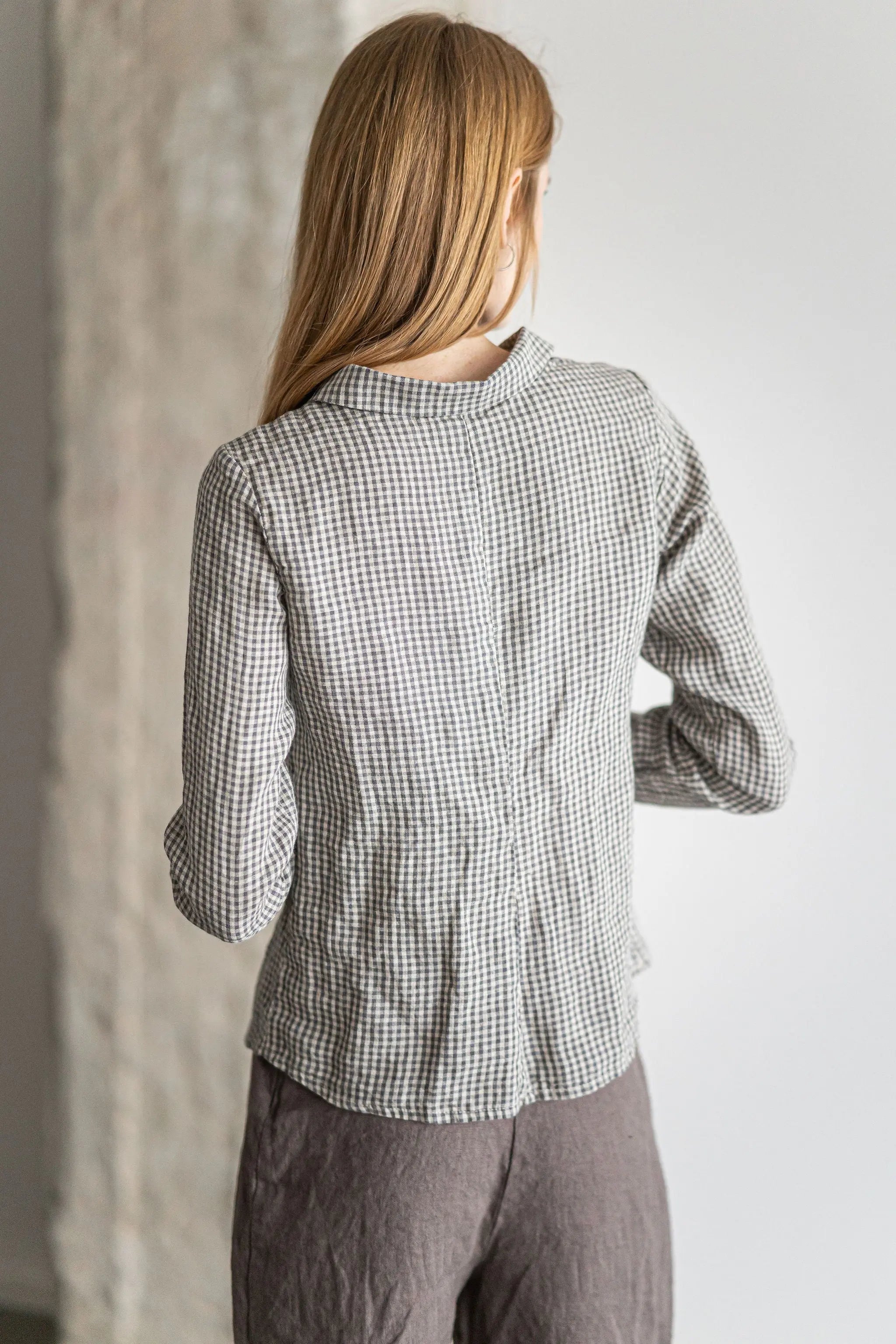 Peter Pan Collar Linen Shirt Epic Linen