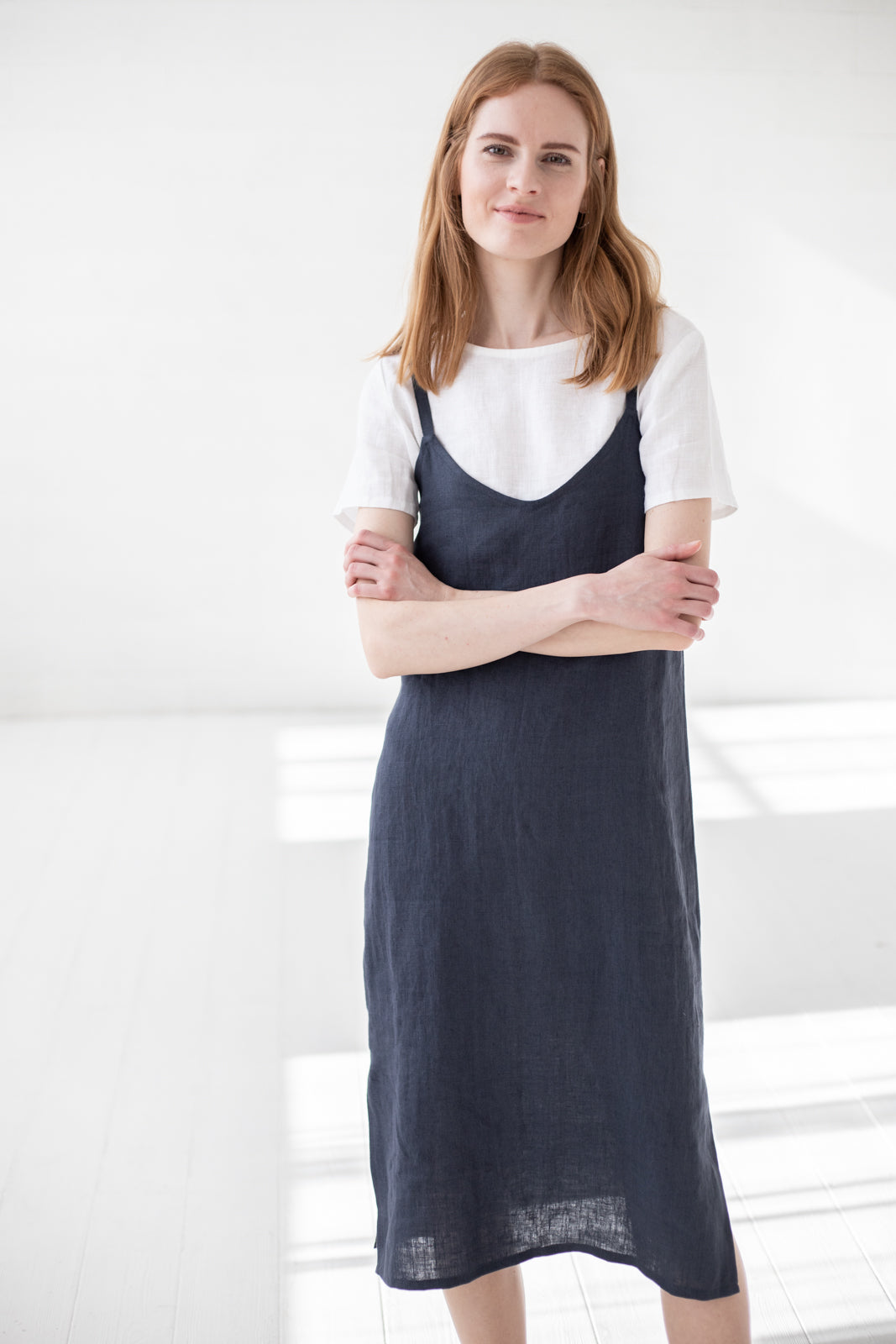 Slip Linen Midi Dress Epic Linen