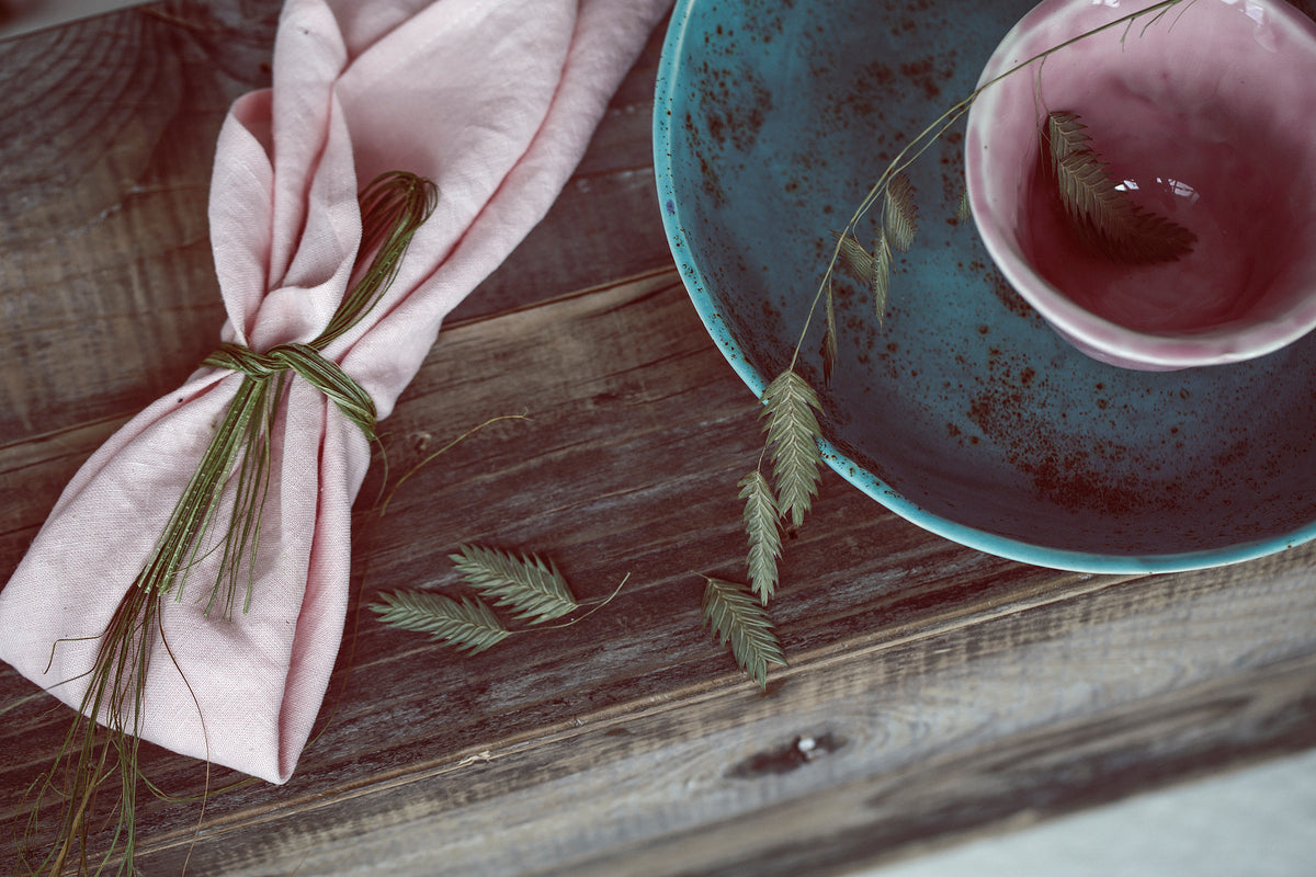 Natural Linen Table Napkins in Pastel Colors Set of 2 Epic Linen
