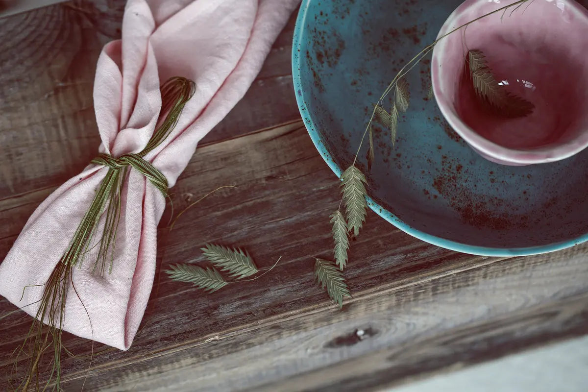 Natural Linen Table Napkins in Pastel Colors Set of 2 Epic Linen