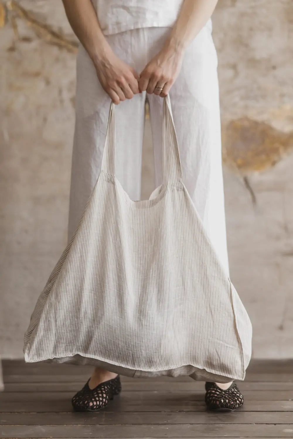 Natural Linen Tote – Everyday Bag