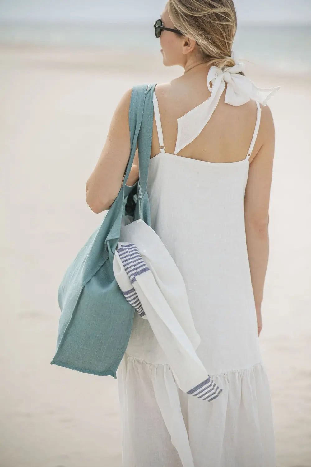 Linen Beach Tote – Carryall Bag
