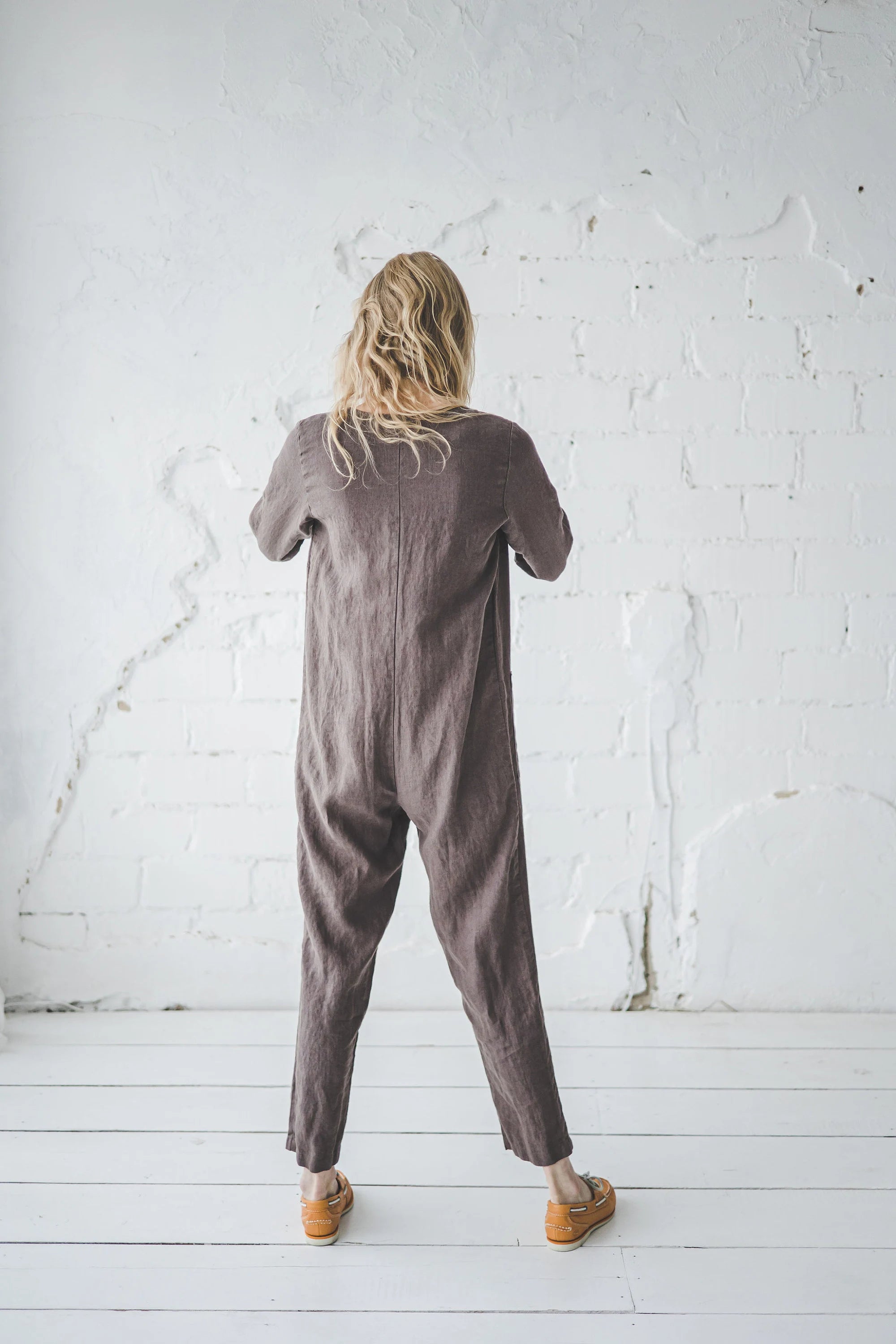 Linen Jumpsuit With front pockets Epic Linen