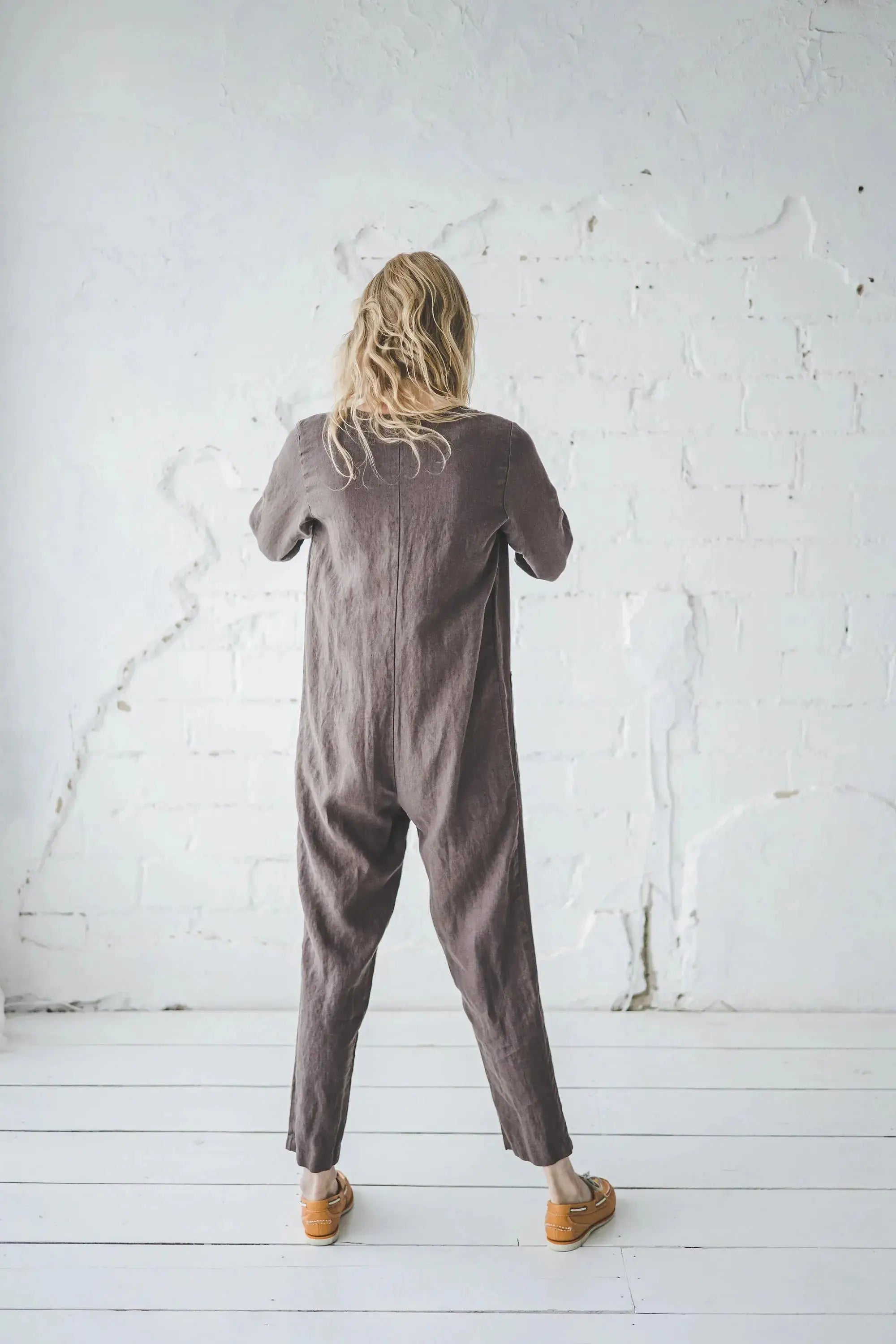 Linen Jumpsuit With front pockets Epic Linen