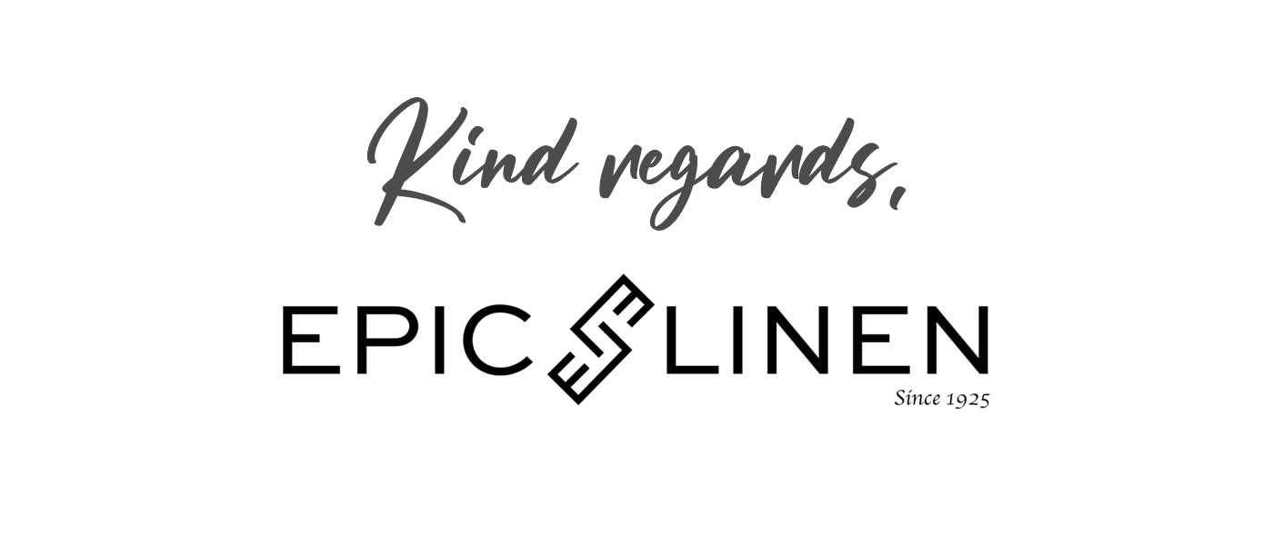 kind regards from epic linen wholesale bulk textile linen producer