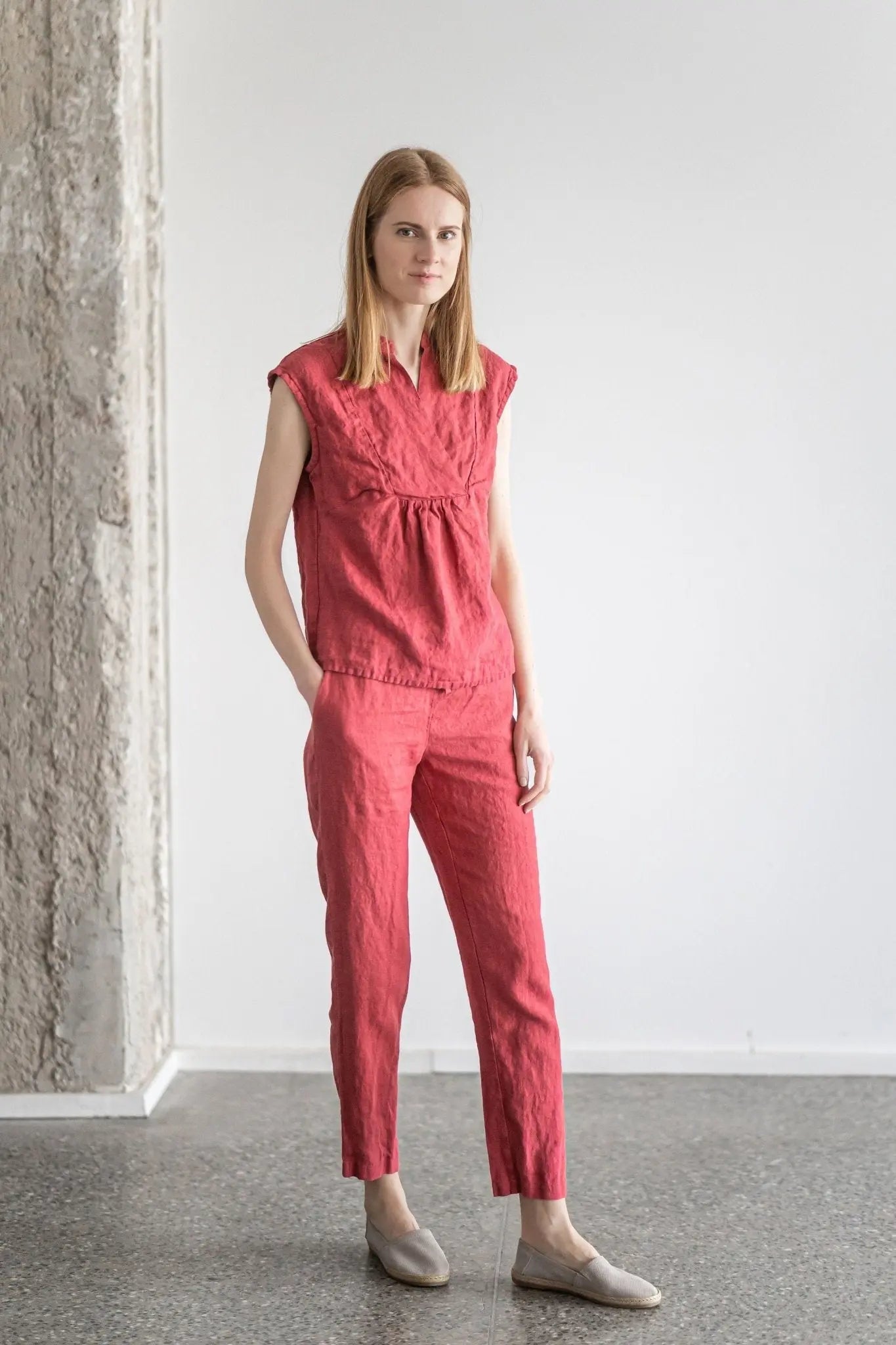 Linen blouse - Epic Linen luxury linen