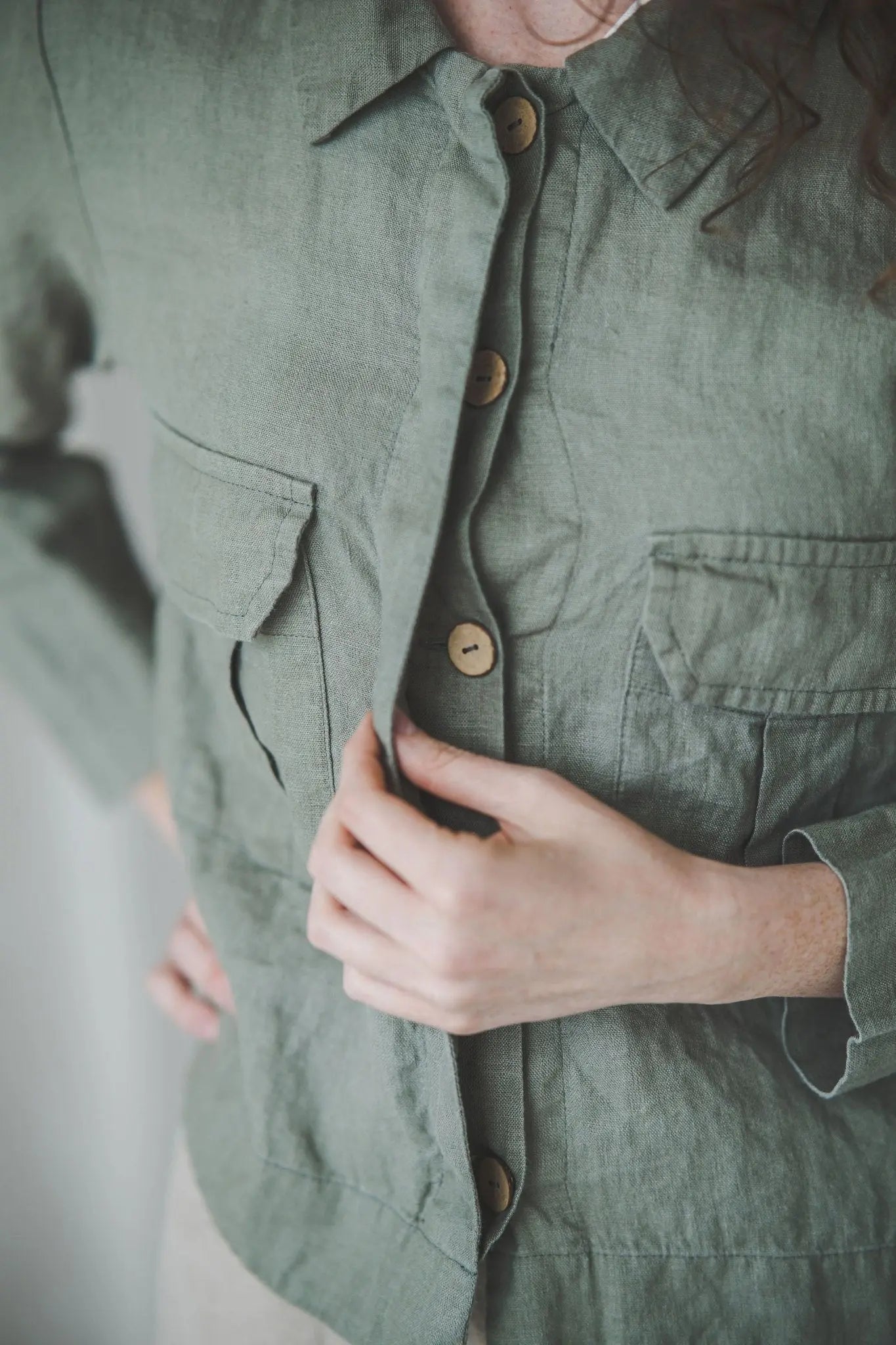 Linen Cargo Jacket - Epic Linen luxury linen