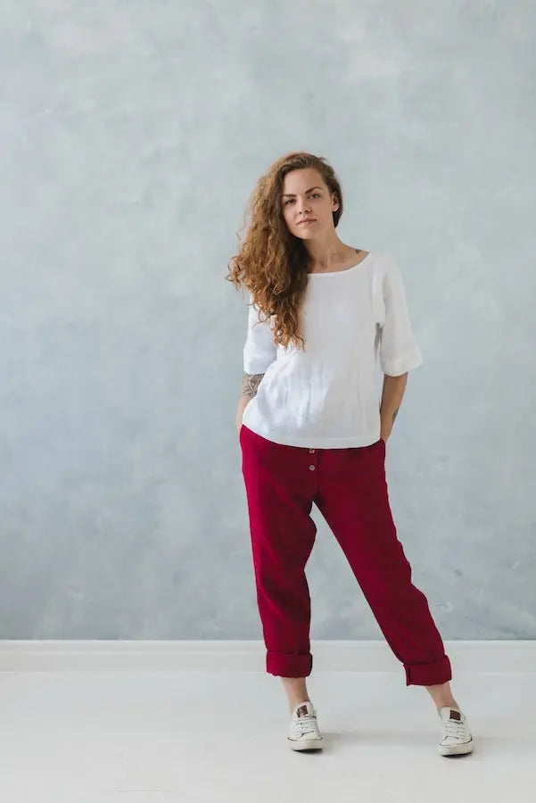 Linen Pants Oslo - Epic Linen luxury linen