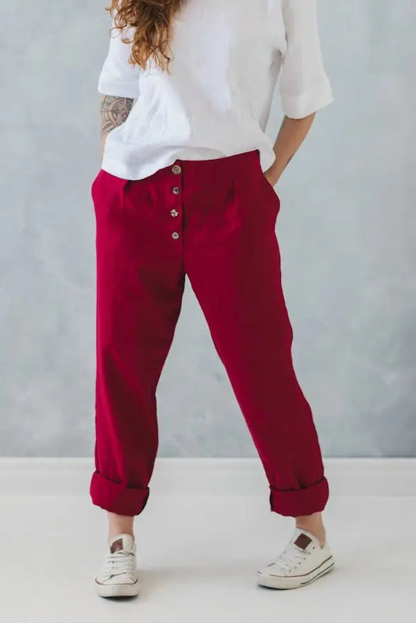 Linen Pants Oslo - Epic Linen luxury linen