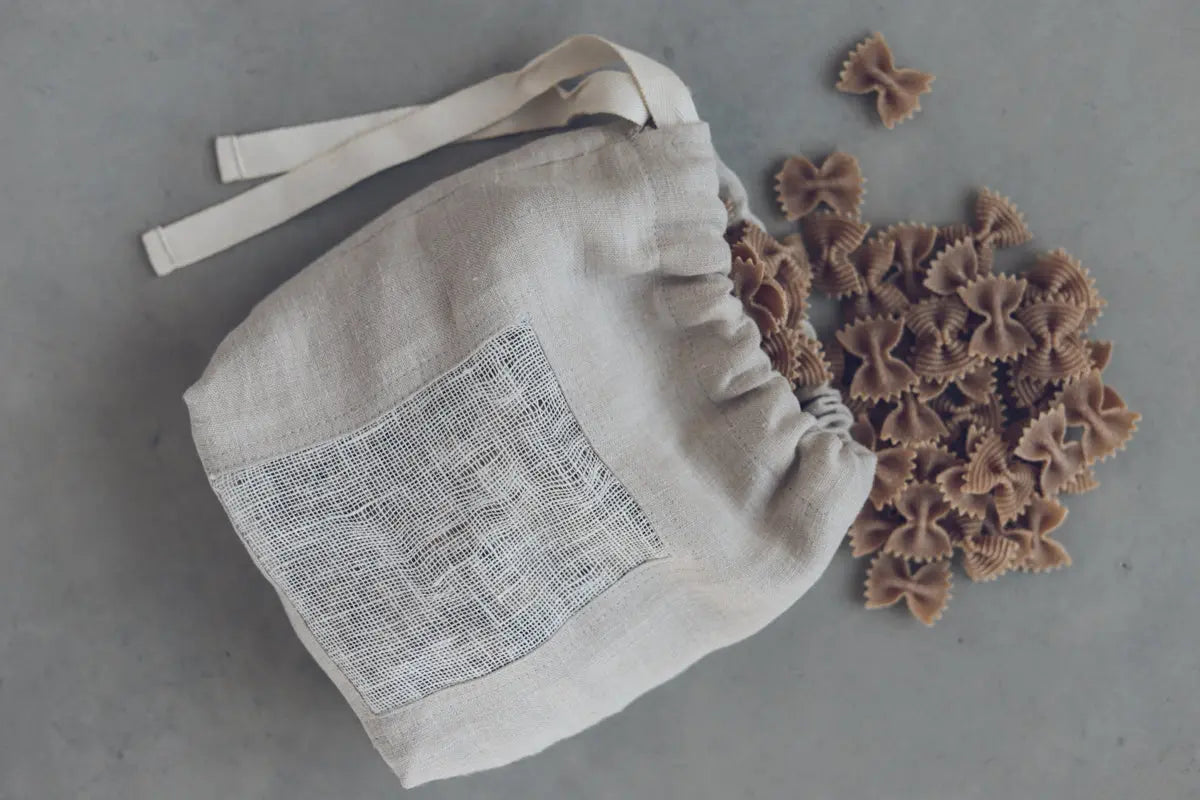 Set of 3 Kitchen Linen Storage Bags Epic Linen