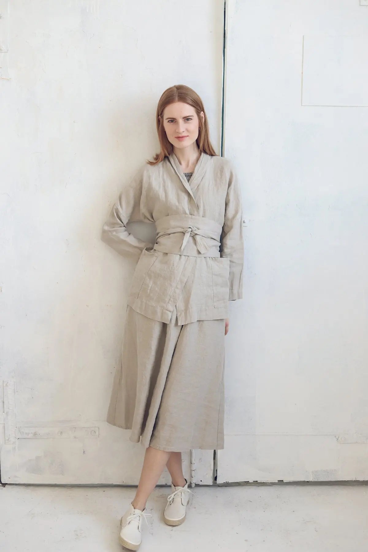 Belted Linen Jacket Epic Linen