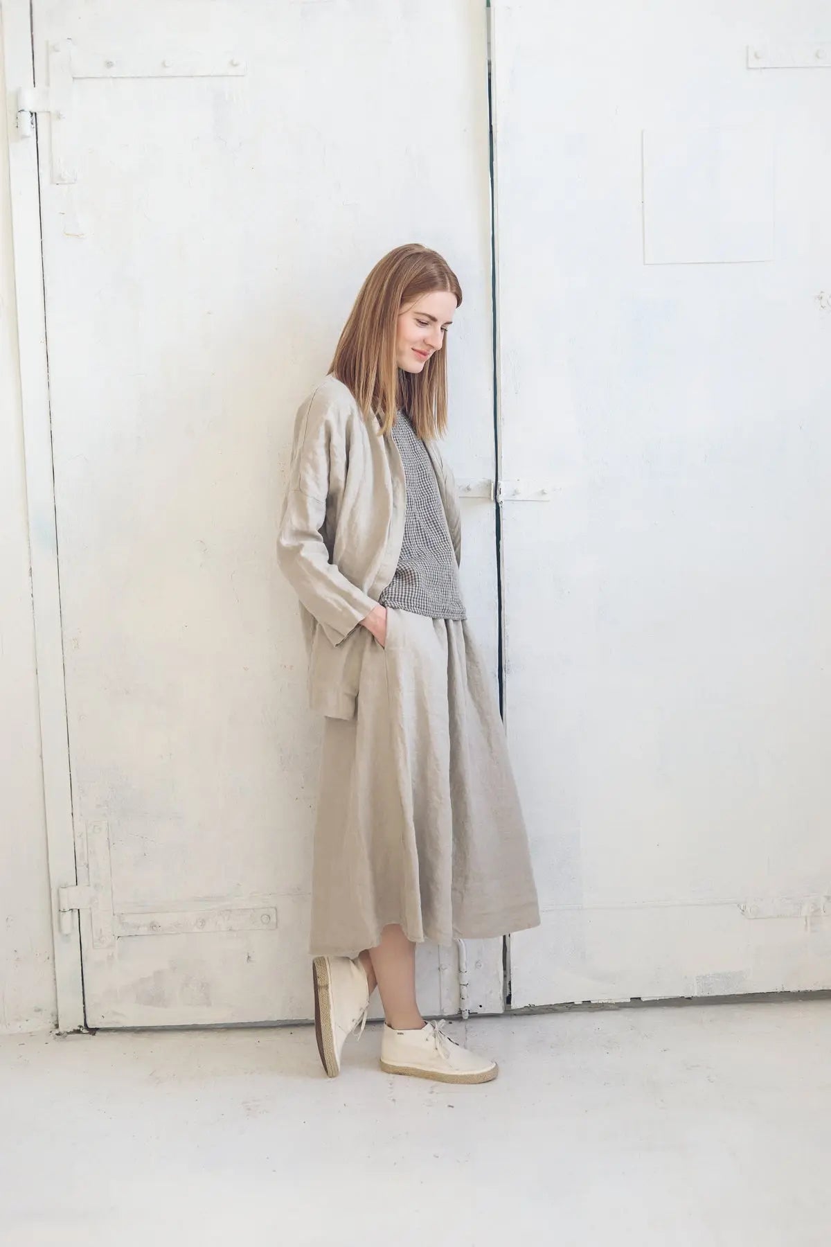 Classic Linen Jacket in Natural Epic Linen