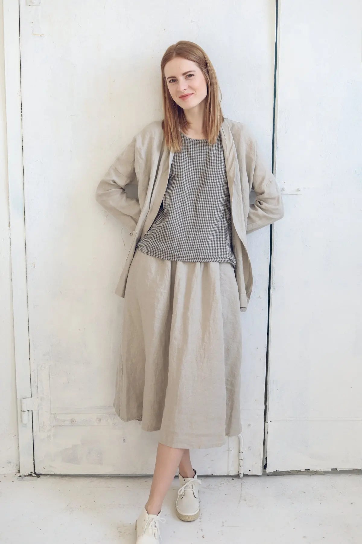 Classic Linen Jacket in Natural Epic Linen