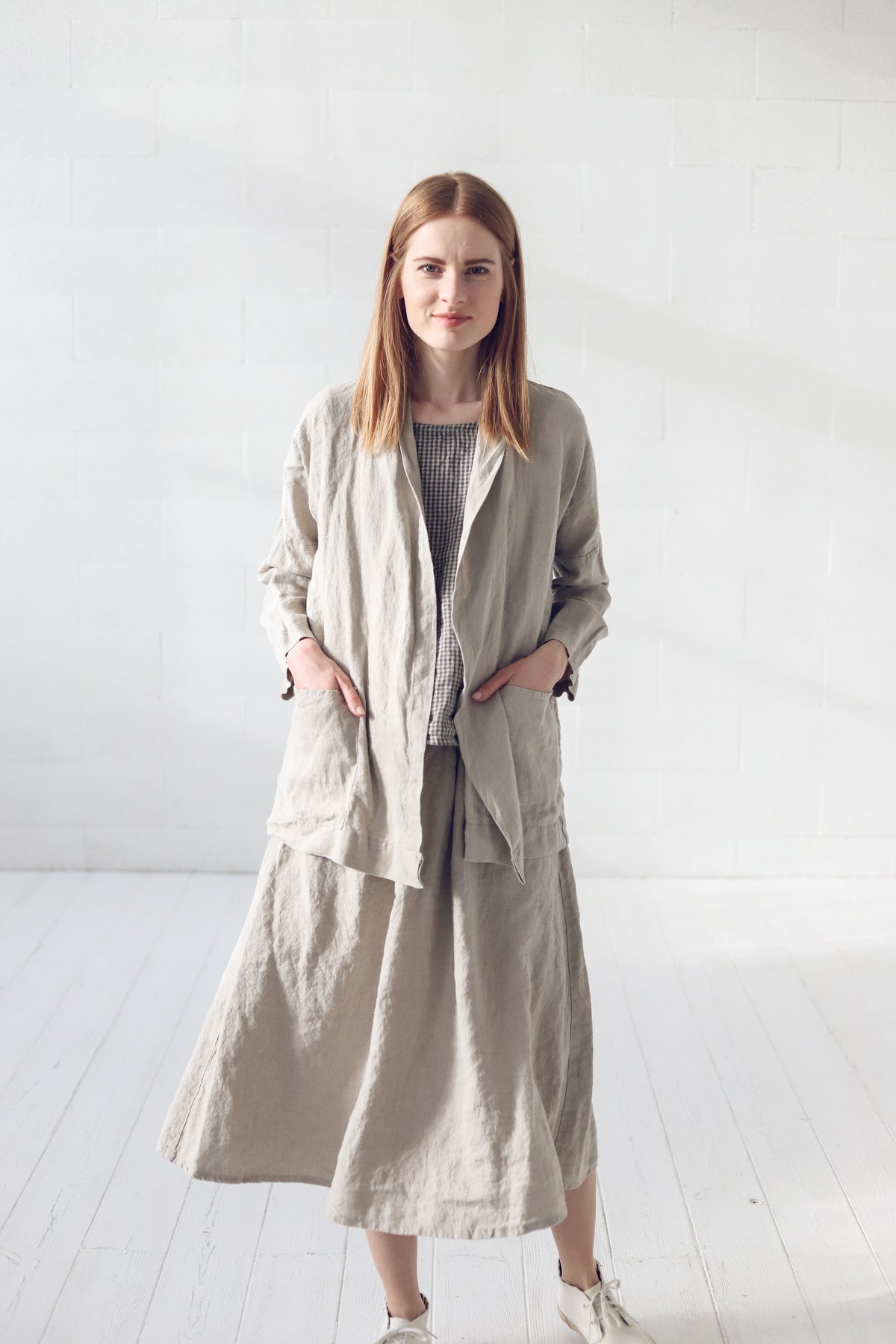 Classic Linen Jacket in Natural Epic Linen