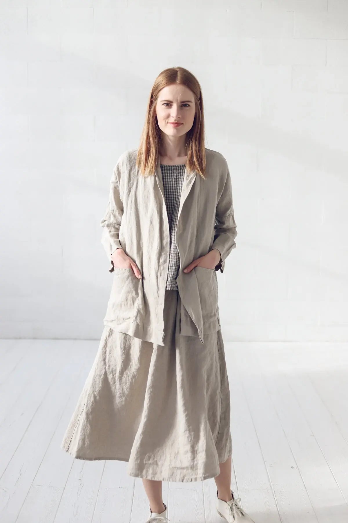 Classic Linen Jacket in Natural Epic Linen