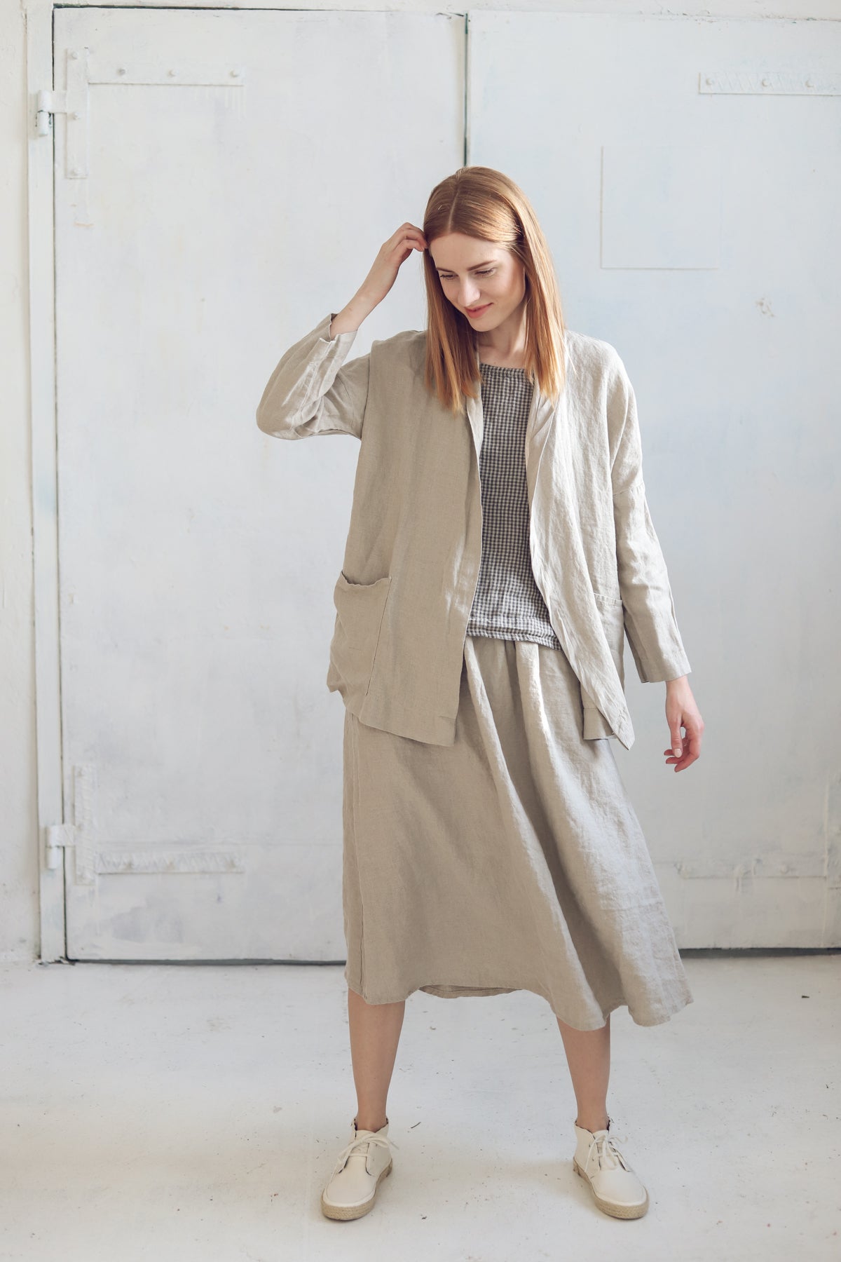Classic Linen Jacket in Natural Epic Linen