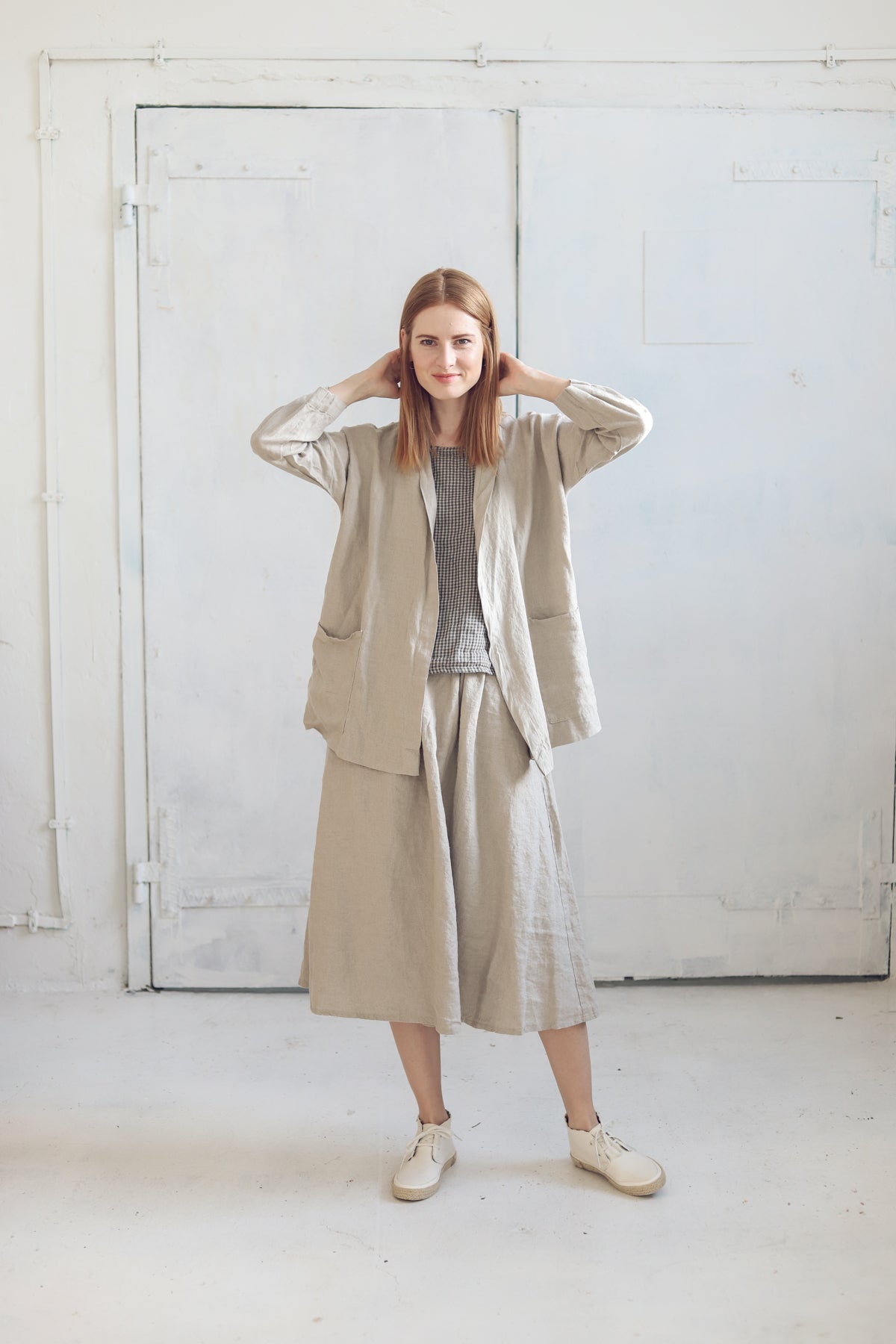 Classic Linen Jacket in Natural Epic Linen