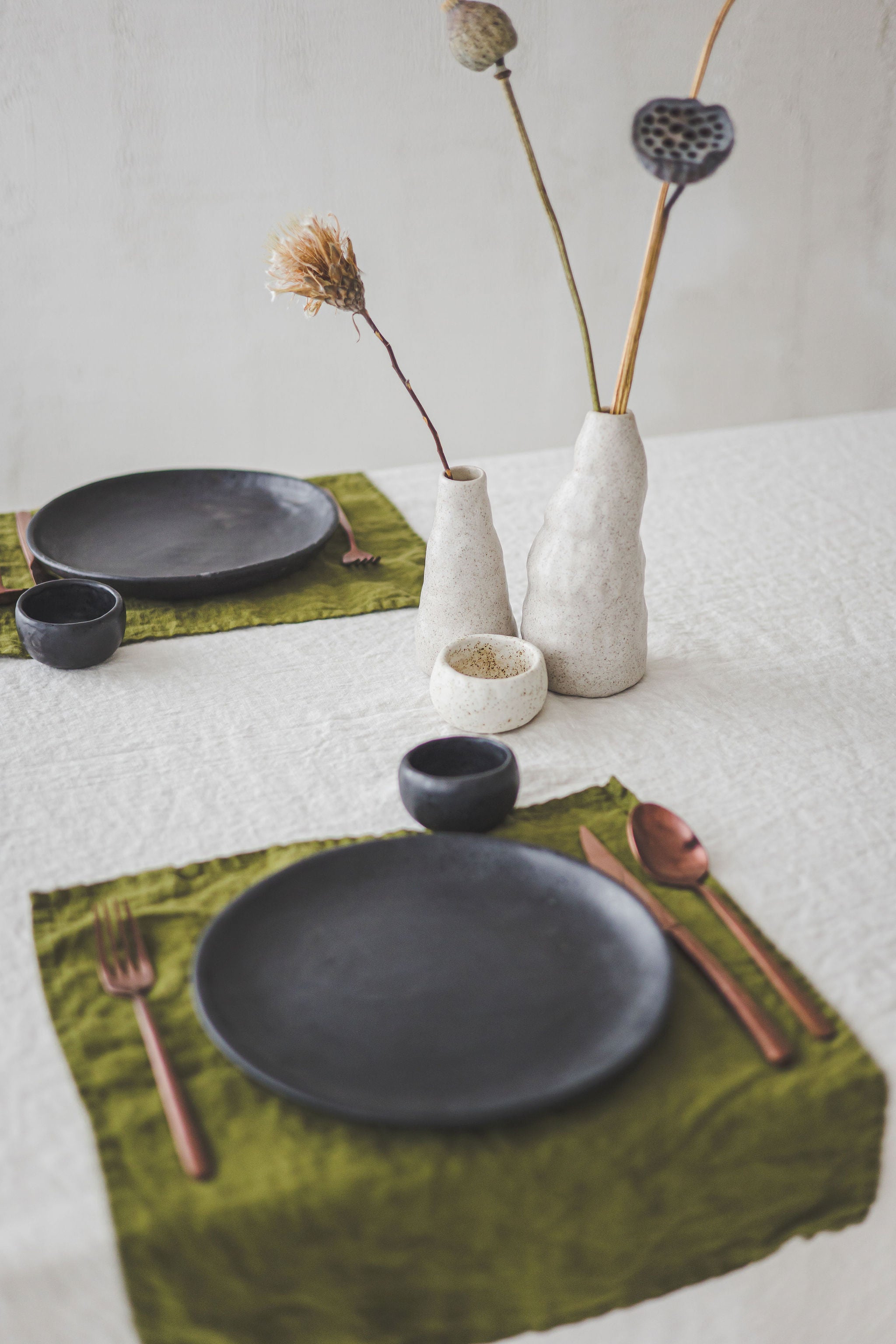 Natural Linen Table Napkins in Bright Colors Set of 2 Epic Linen