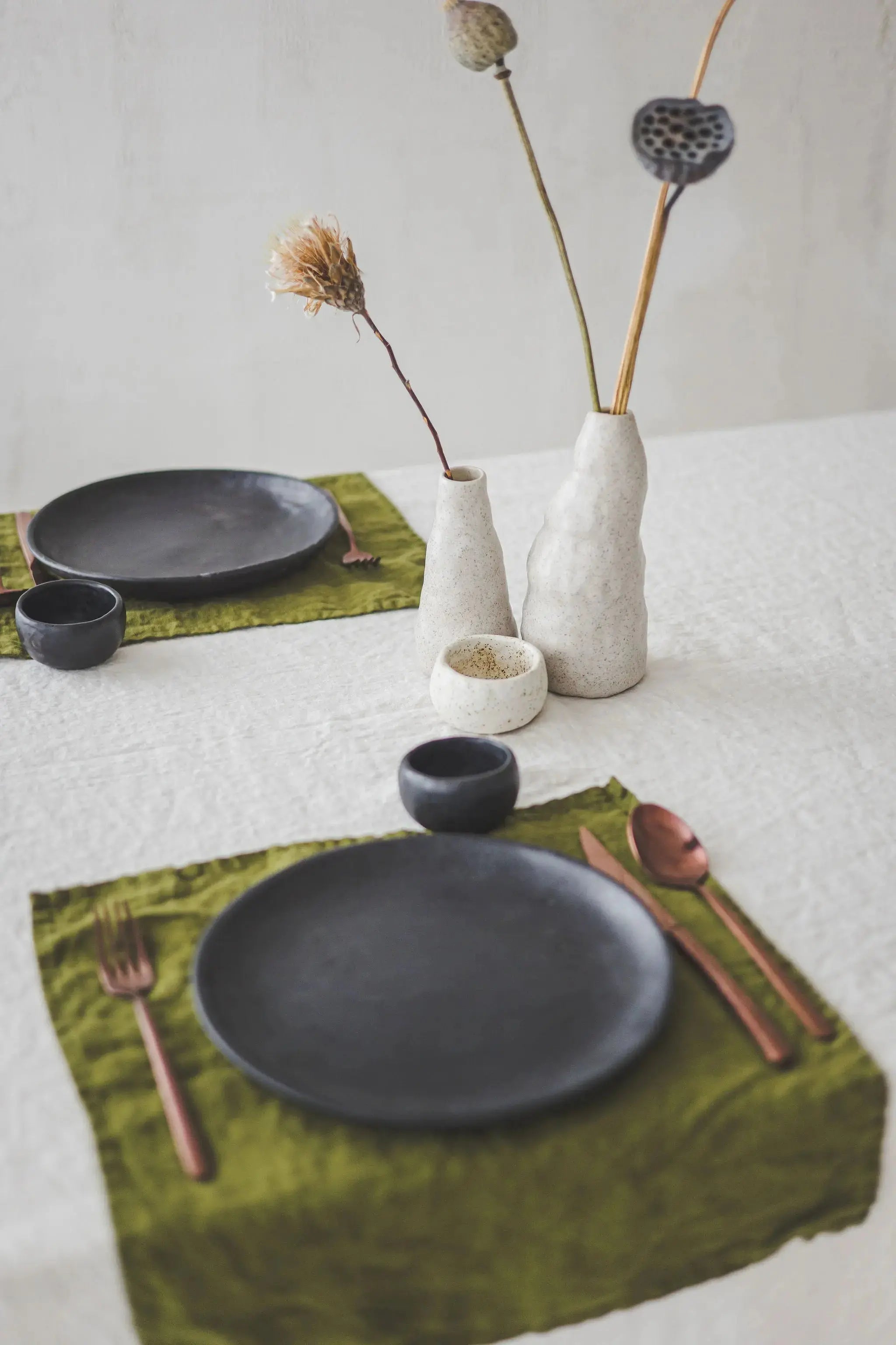 Natural Linen Table Napkins in Bright Colors Set of 2 Epic Linen